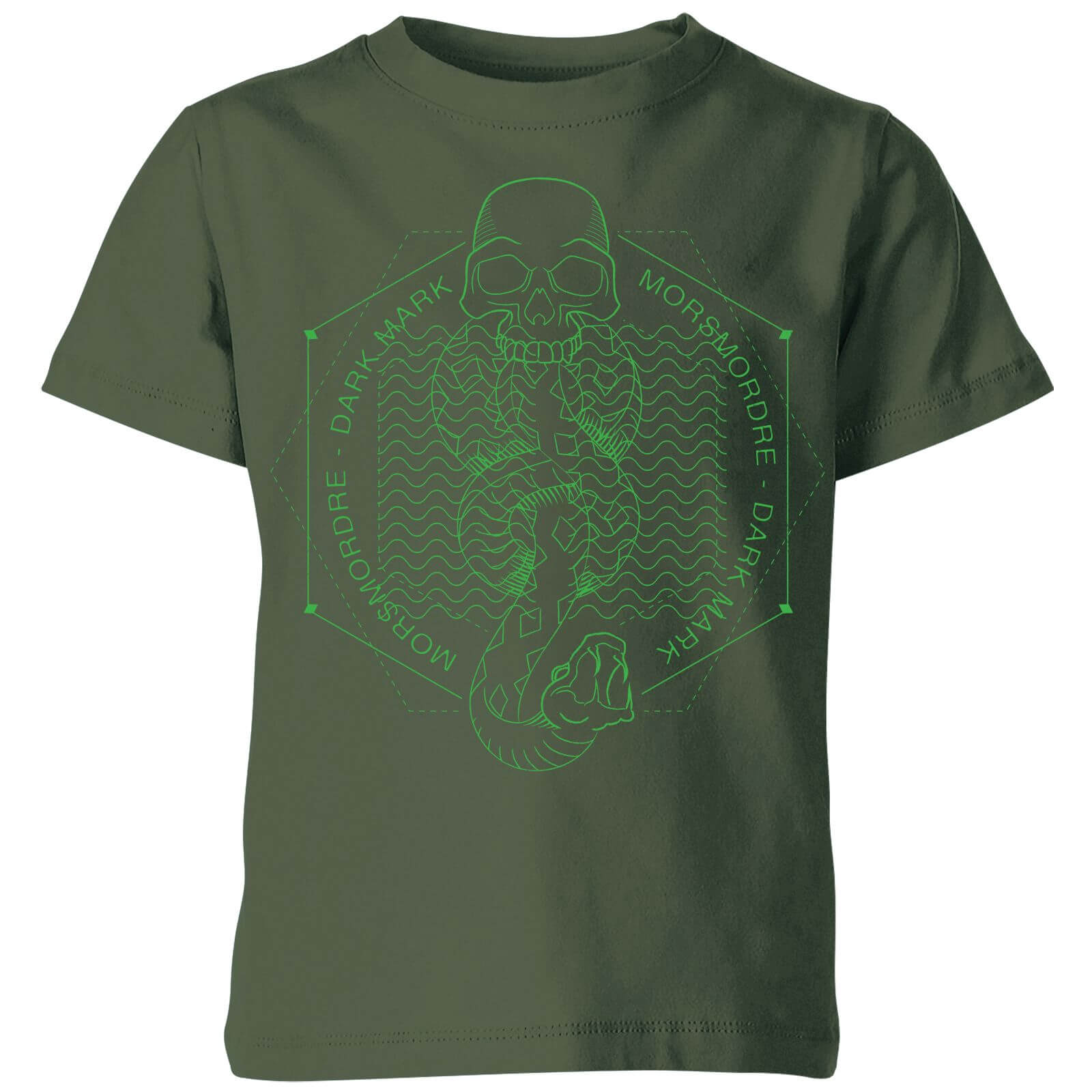 Harry Potter Morsmordre Dark Mark Kids' T-Shirt - Forest Green - 7-8 Years - Forest Green