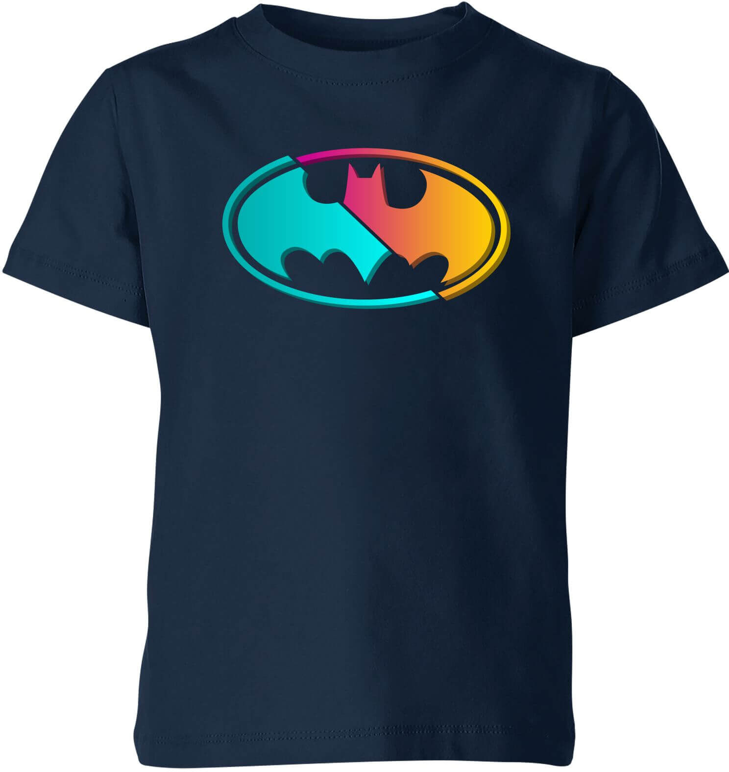 DC Comics Justice League Neon Batman Kids' T-Shirt - Navy - 7-8 Years - Navy DC Comics Justice League Neon Batman Kids' T-Shirt - Navy - 7-8 Years - Navy