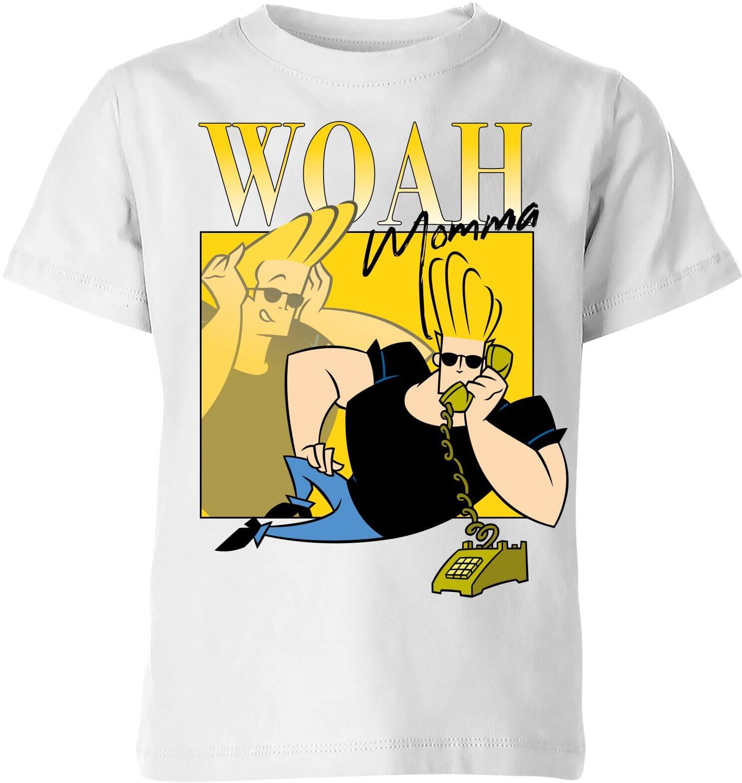 Cartoon Network Spin-Off Johnny Bravo 90s Photoshoot Kids' T-Shirt - White - 7-8 Years - White