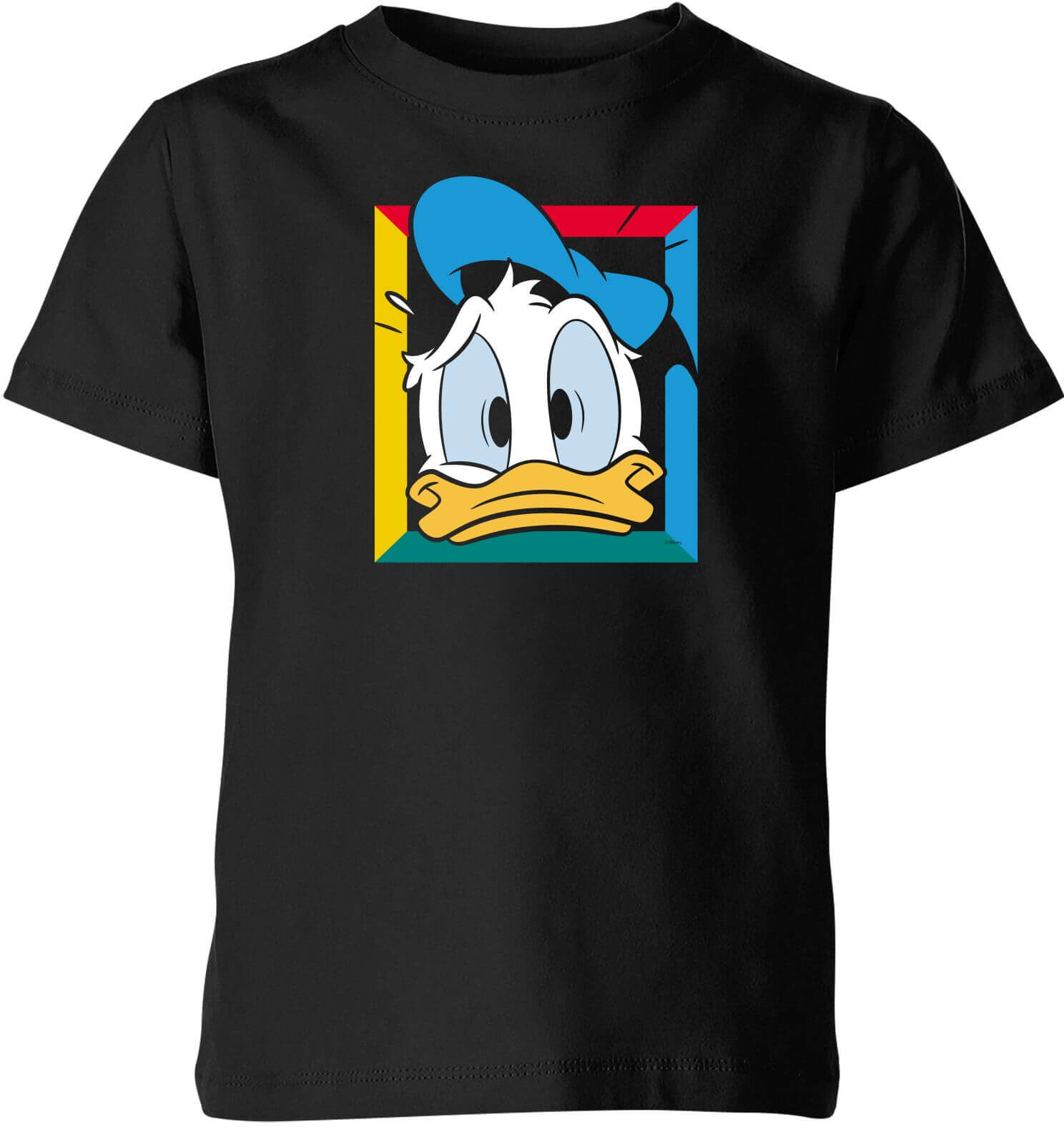 Disney Donald Face Kids' T-Shirt - Black - 3-4 Years - Black Disney Donald Face Kids' T-Shirt - Black - 3-4 Years - Black