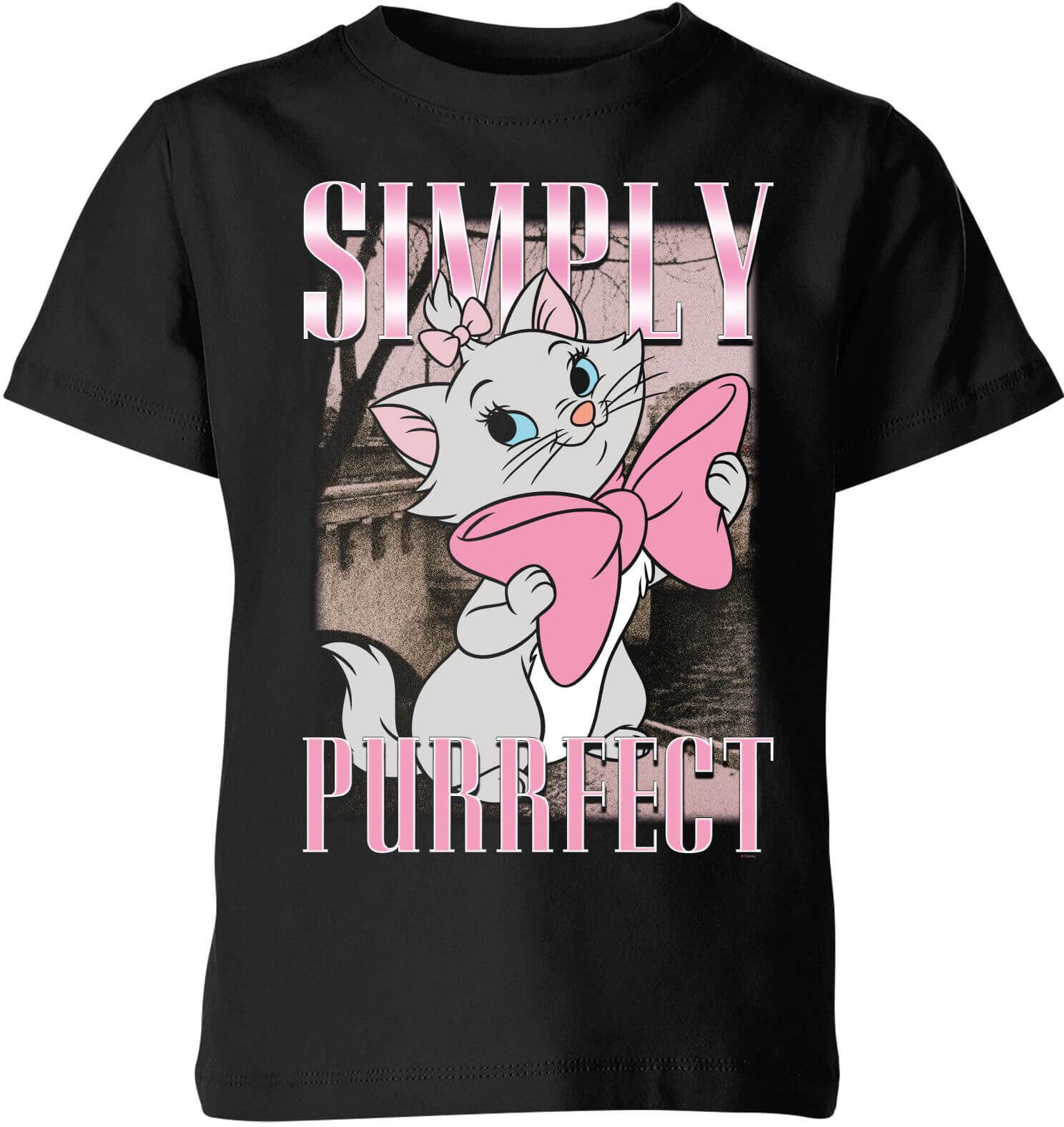 Disney Aristocats Simply Purrfect Kids' T-Shirt - Black - 11-12 Years - Black Disney Aristocats Simply Purrfect Kids' T-Shirt - Black - 11-12 Years - Black