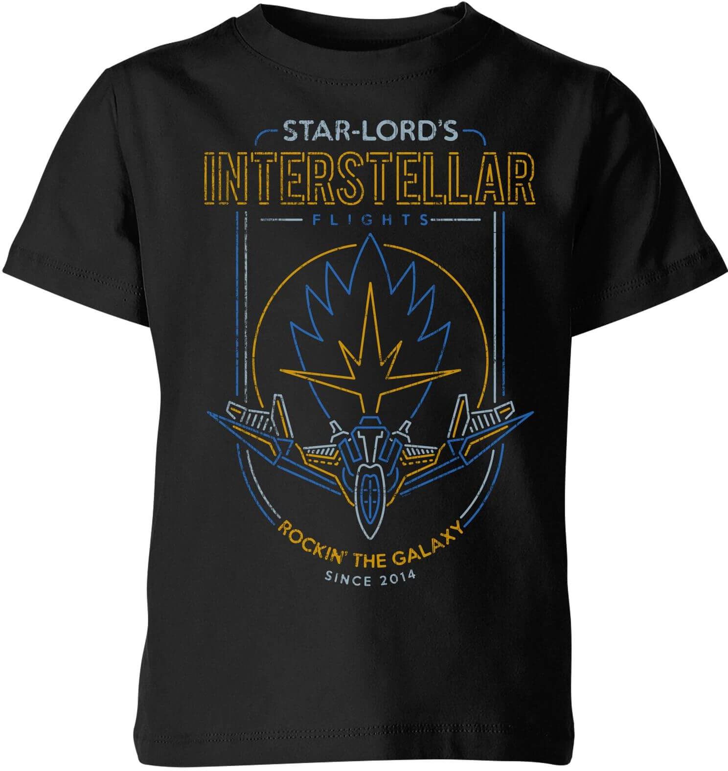 Marvel Guardians Of The Galaxy Interstellar Flights Kids' T-Shirt - Black - 11-12 Years - Black Marvel Guardians Of The Galaxy Interstellar Flights Kids' T-Shirt - Black - 11-12 Years - Black