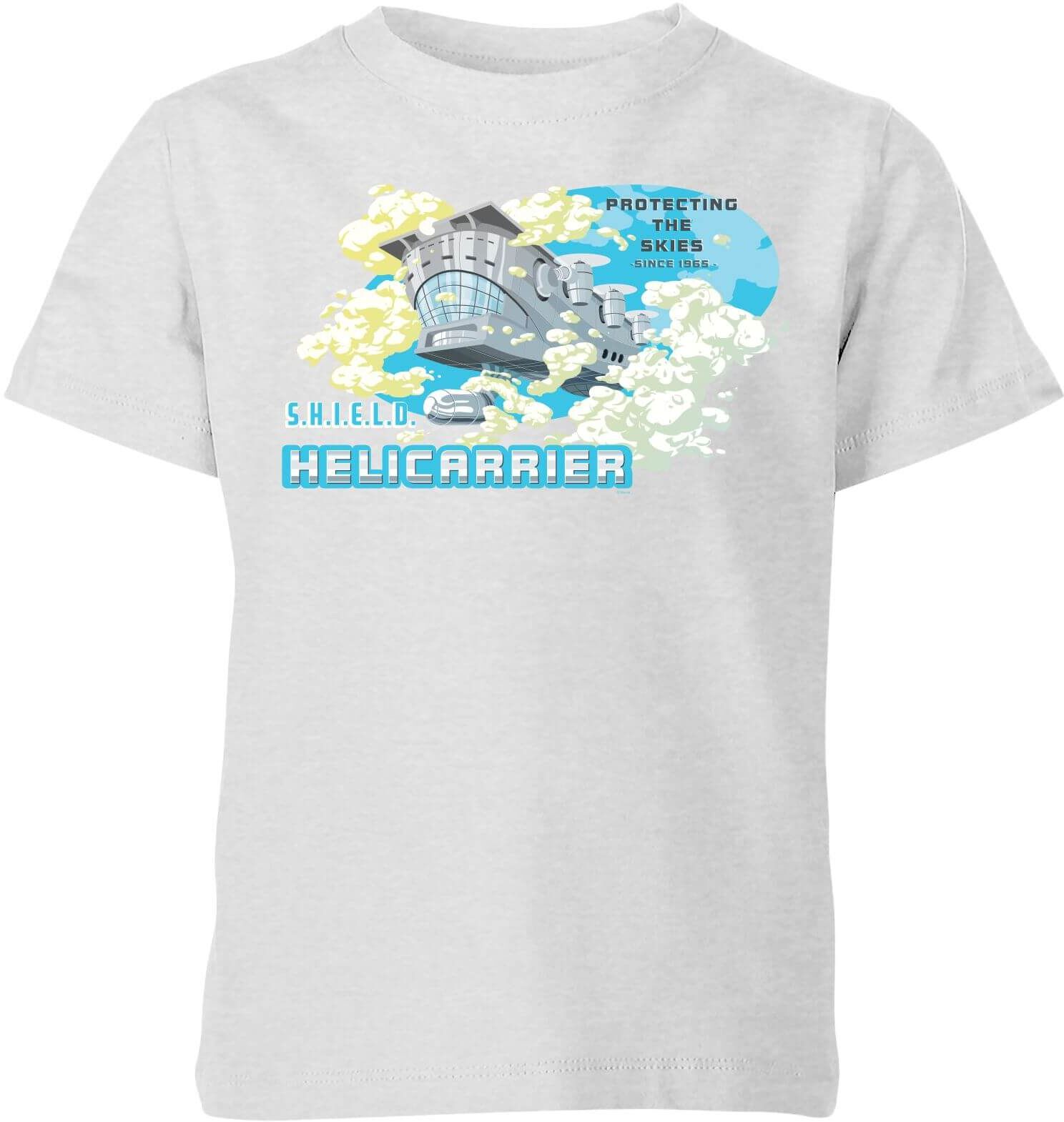 Marvel S.H.I.E.L.D. Helicarrier Mobile HQ Kids' T-Shirt - Grey - 7-8 Years - Grey Marvel S.H.I.E.L.D. Helicarrier Mobile HQ Kids' T-Shirt - Grey - 7-8 Years - Grey