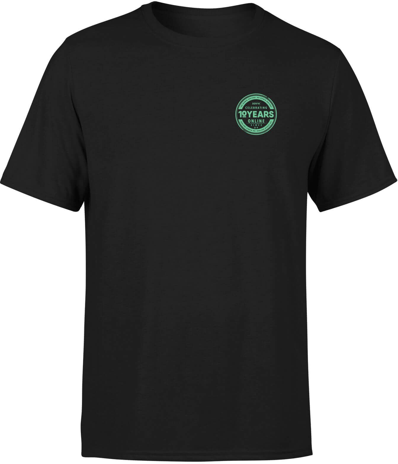 Zavvi Clothing Zavvi 10 Year Stamp Black T-Shirt - M - Black Zavvi Clothing Zavvi 10 Year Stamp Black T-Shirt - M - Black