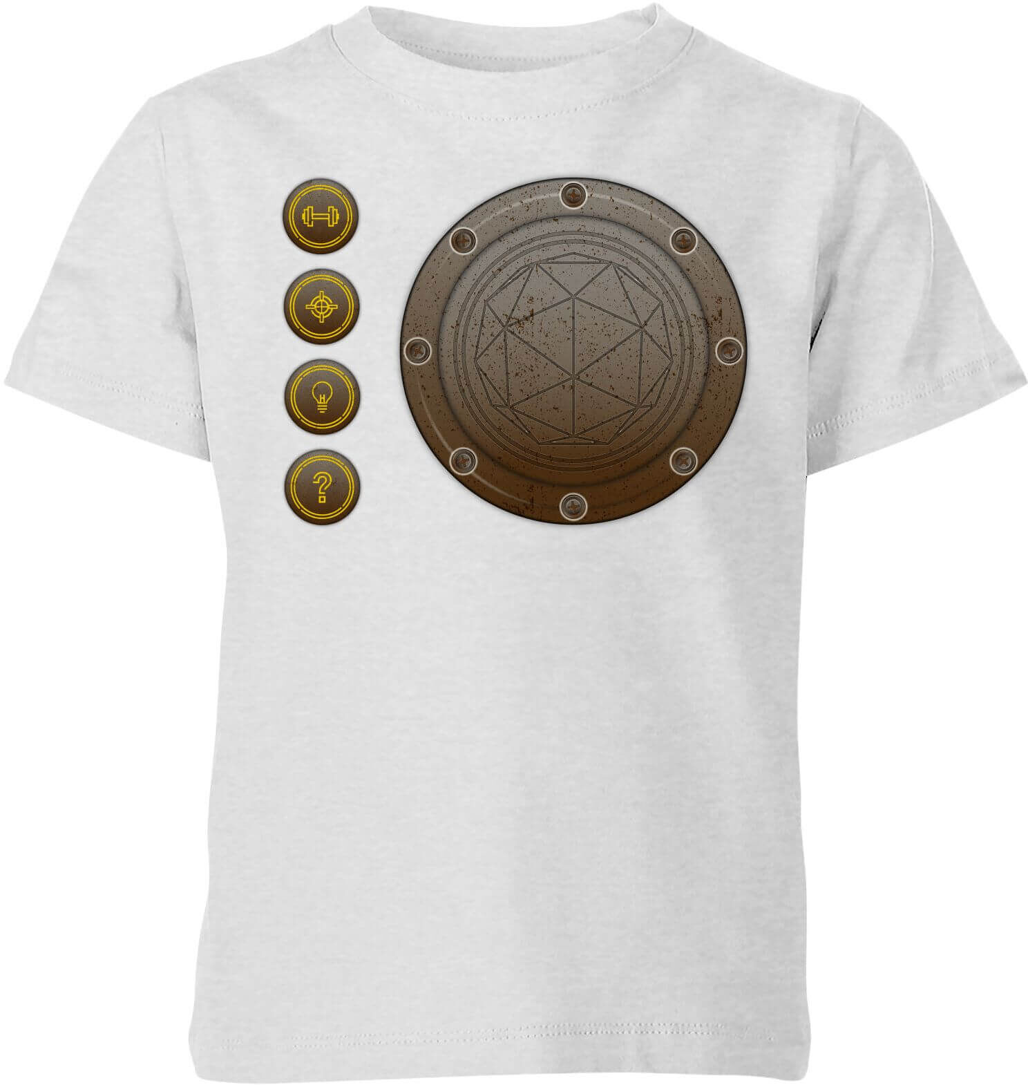 Maze Crystal Maze Industrial Icons Kids' T-Shirt - Grey - 11-12 Years - Grey Maze Crystal Maze Industrial Icons Kids' T-Shirt - Grey - 11-12 Years - Grey