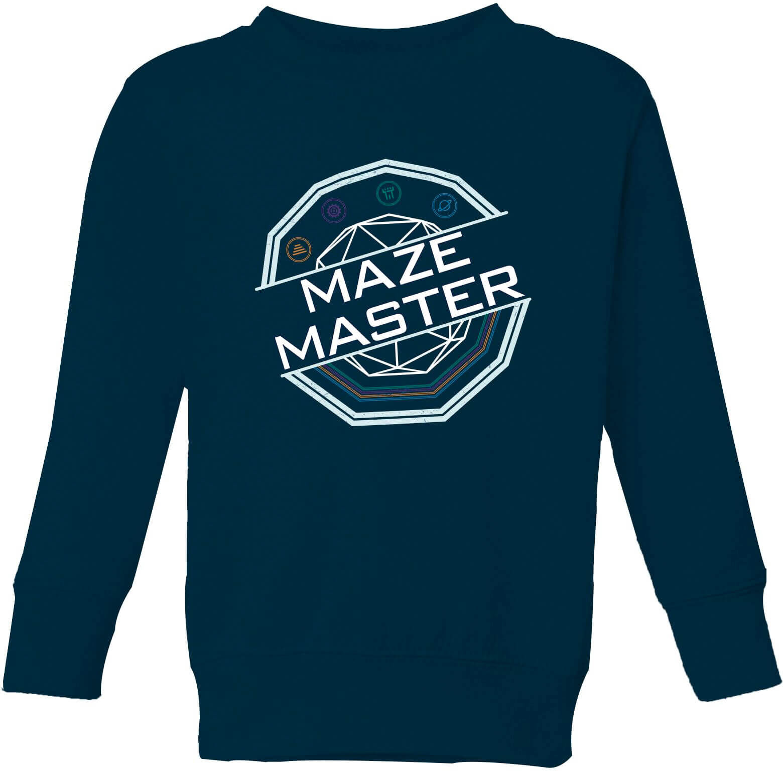 Maze Crystal Maze Maze Master Kids' Sweatshirt - Navy - 9-10 Years - Navy Maze Crystal Maze Maze Master Kids' Sweatshirt - Navy - 9-10 Years - Navy
