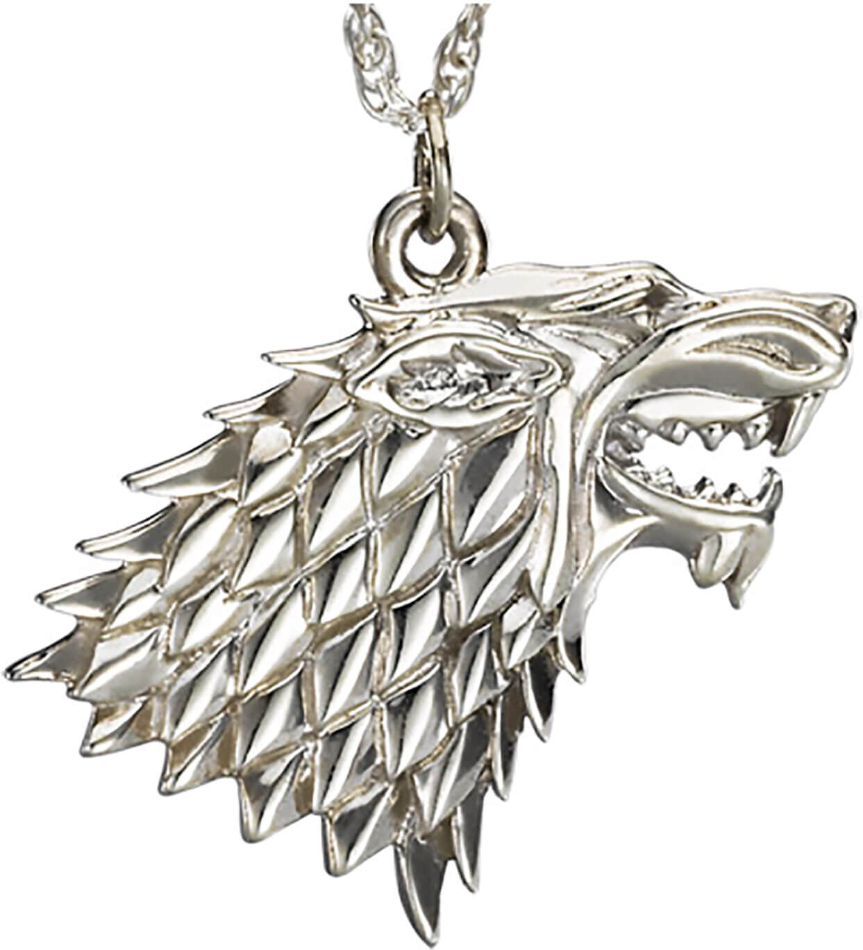Noble Collection Game of Thrones House Stark Sterling Silver Pendant Noble Collection Game of Thrones House Stark Sterling Silver Pendant