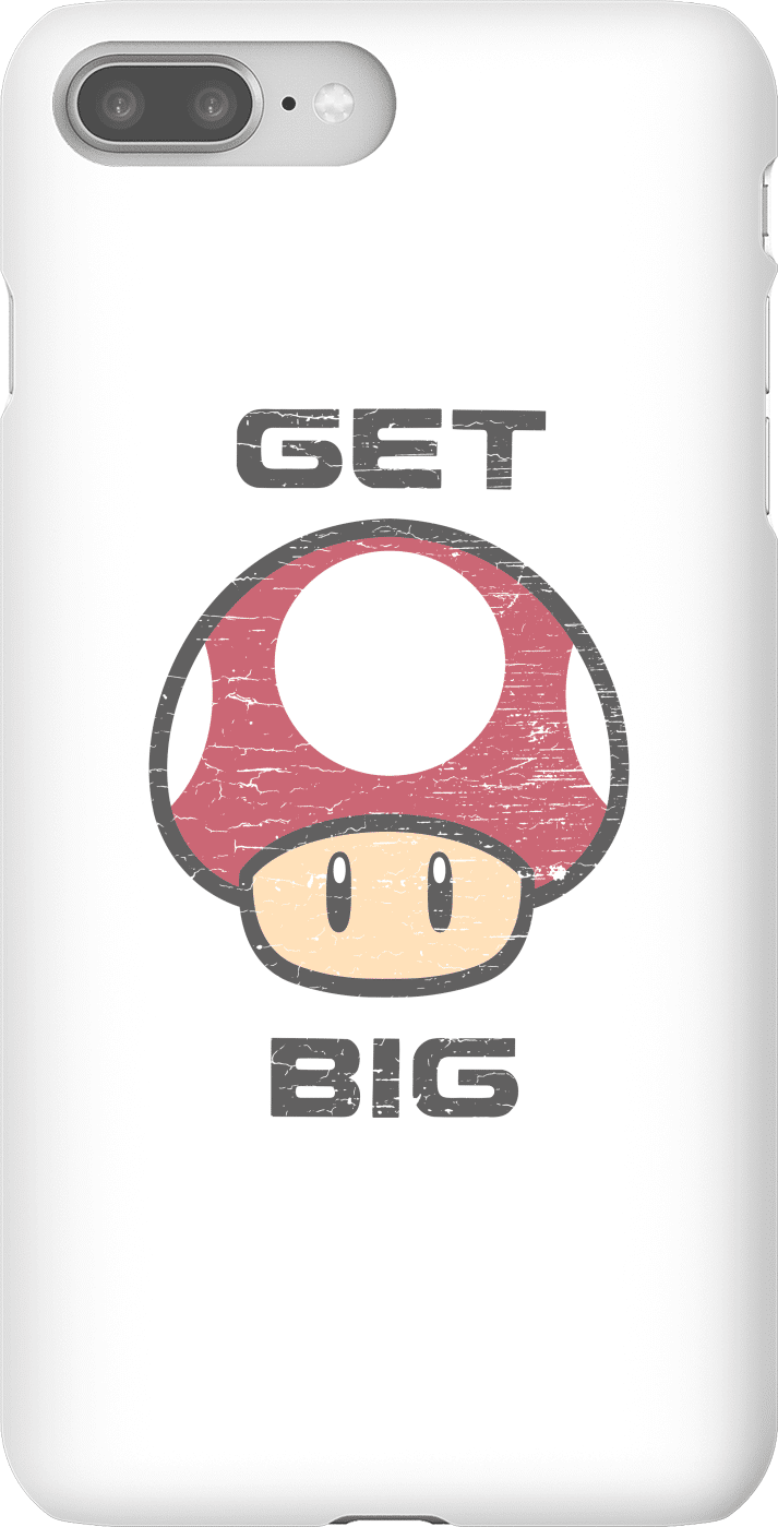 Nintendo Super Mario Get Big Mushroom Phone Case - iPhone 8 Plus - Snap Case - Matte