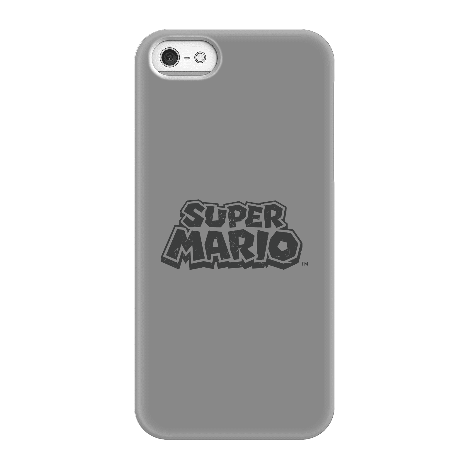 Nintendo Super Mario Distressed Logo Phone Case - iPhone 5/5s - Snap Case - Matte