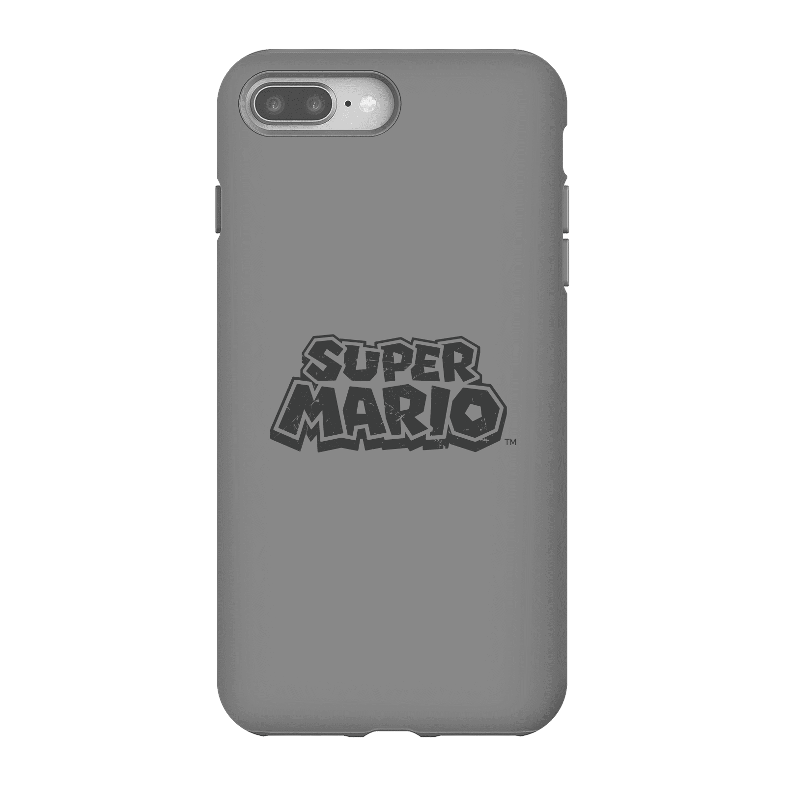 Nintendo Super Mario Distressed Logo Phone Case - iPhone 8 Plus - Tough Case - Matte