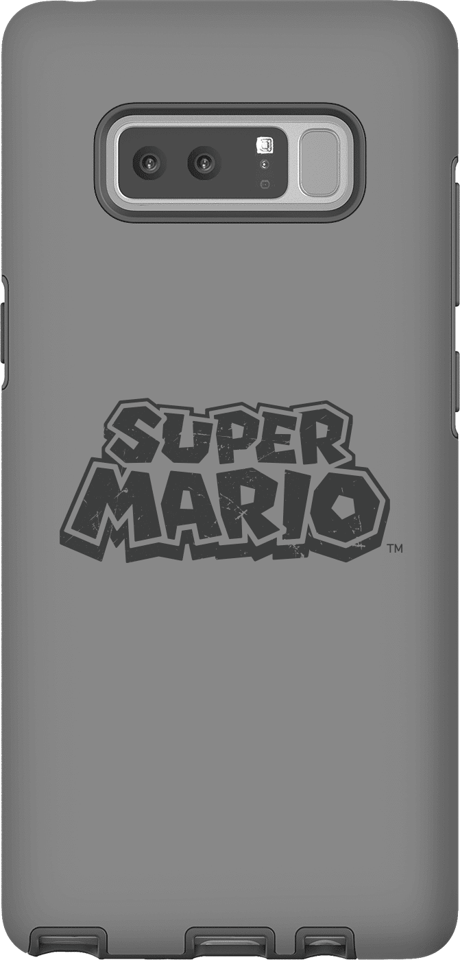 Nintendo Super Mario Distressed Logo Phone Case - Samsung Note 8 - Tough Case - Matte Nintendo Super Mario Distressed Logo Phone Case - Samsung Note 8 - Tough Case - Matte