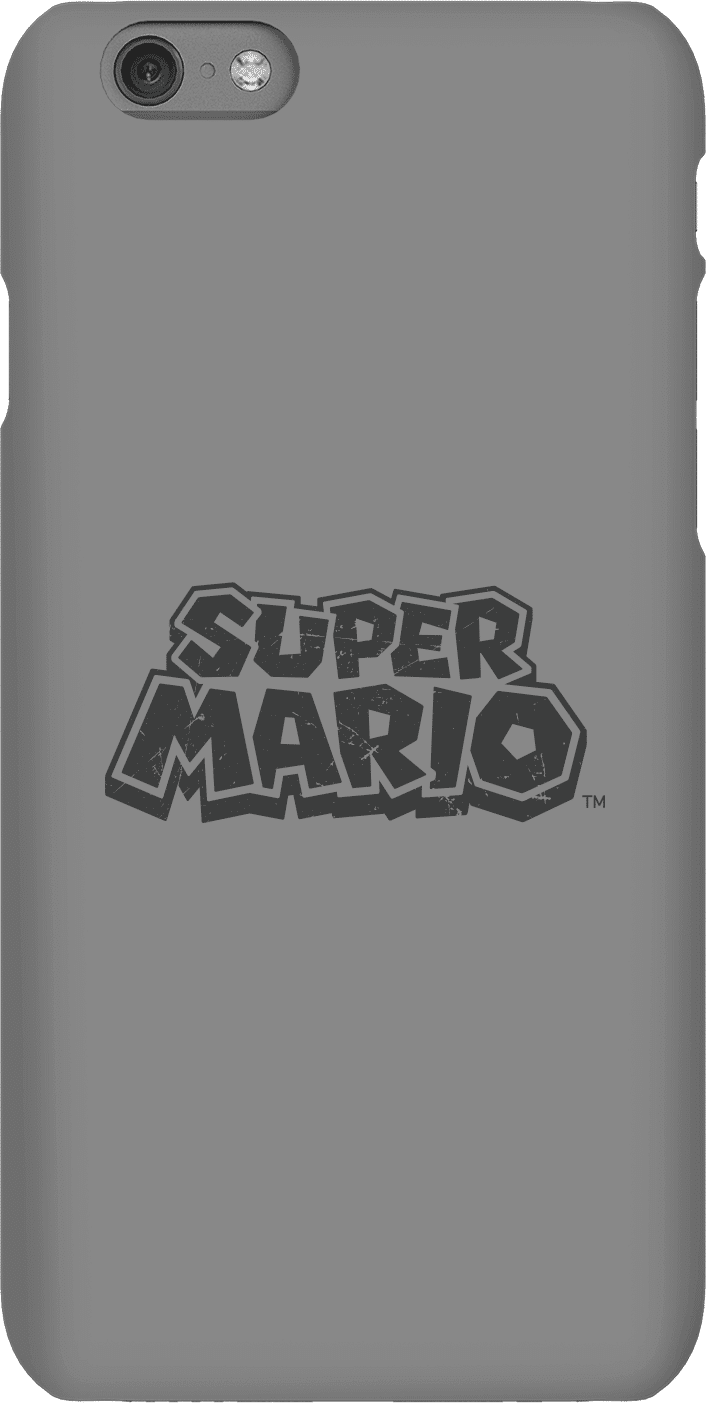 Nintendo Super Mario Distressed Logo Phone Case - iPhone 6S - Snap Case - Gloss Nintendo Super Mario Distressed Logo Phone Case - iPhone 6S - Snap Case - Gloss