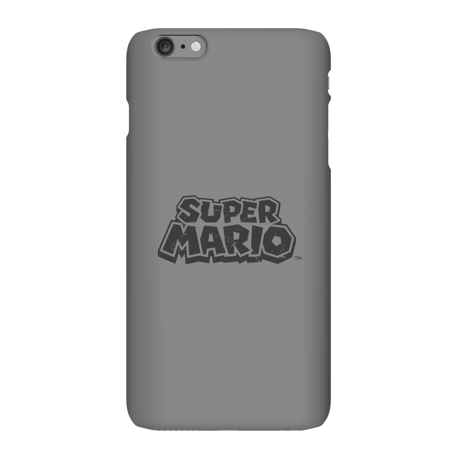 Nintendo Super Mario Distressed Logo Phone Case - iPhone 6 Plus - Snap Case - Gloss