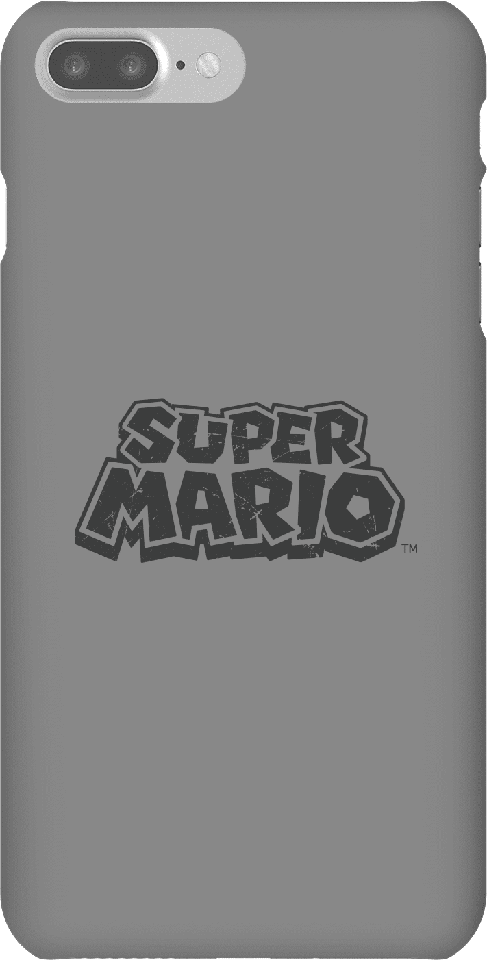 Nintendo Super Mario Distressed Logo Phone Case - iPhone 7 Plus - Snap Case - Gloss