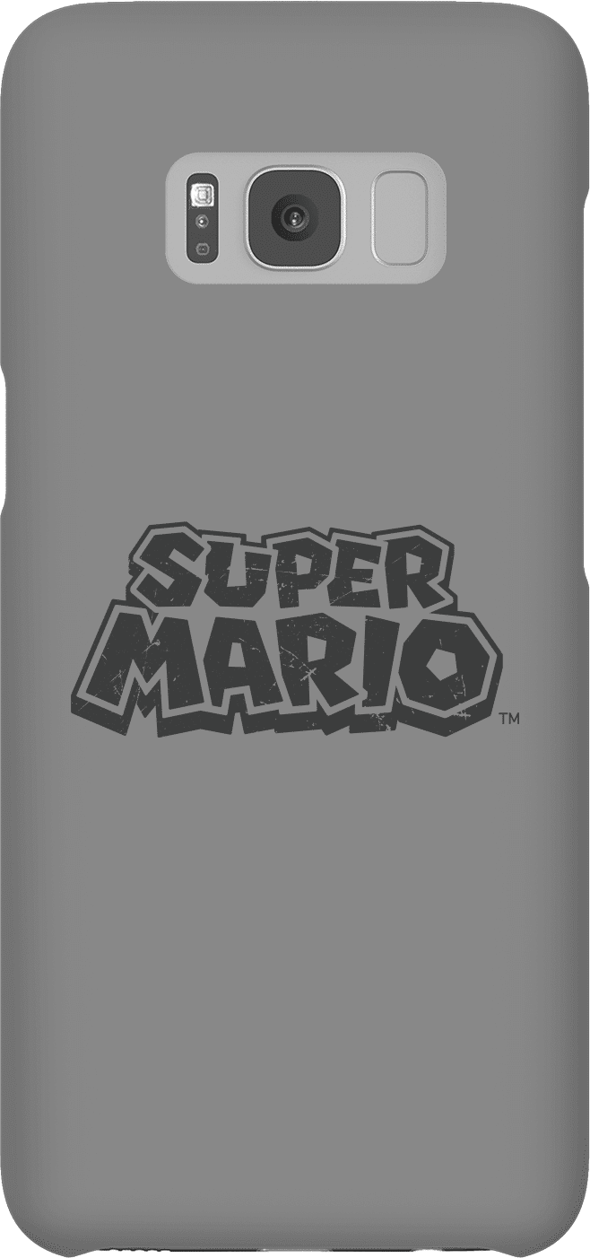 Nintendo Super Mario Distressed Logo Phone Case - Samsung S8 - Snap Case - Gloss