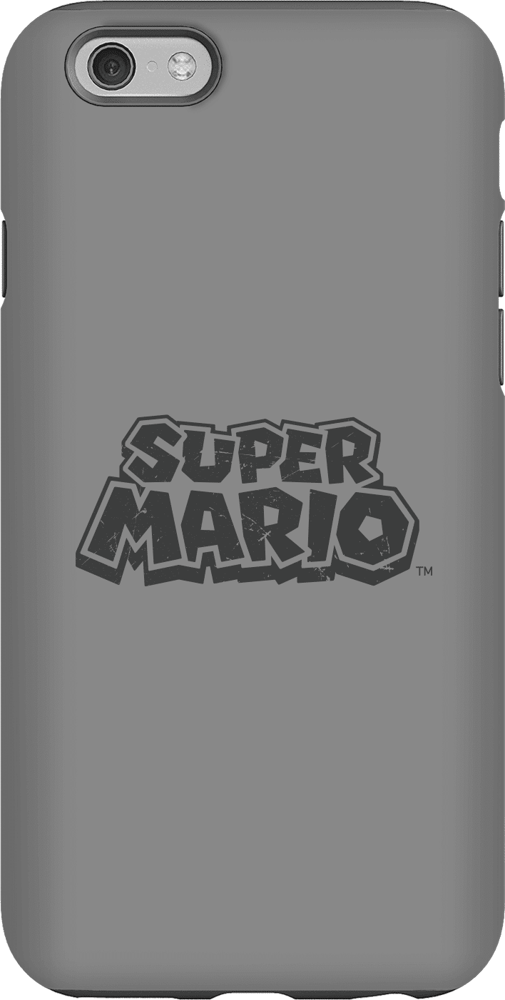 Nintendo Super Mario Distressed Logo Phone Case - iPhone 6S - Tough Case - Gloss