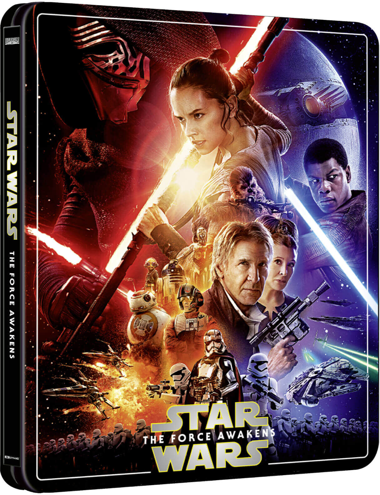 Star Wars Episode VII: The Force Awakens - Zavvi Exclusive 4K Ultra HD Steelbook (3 Disc Edition includes Blu-ray) Star Wars Episode VII: The Force Awakens - Zavvi Exclusive 4K Ultra HD Steelbook (3 Disc Edition includes Blu-ray)