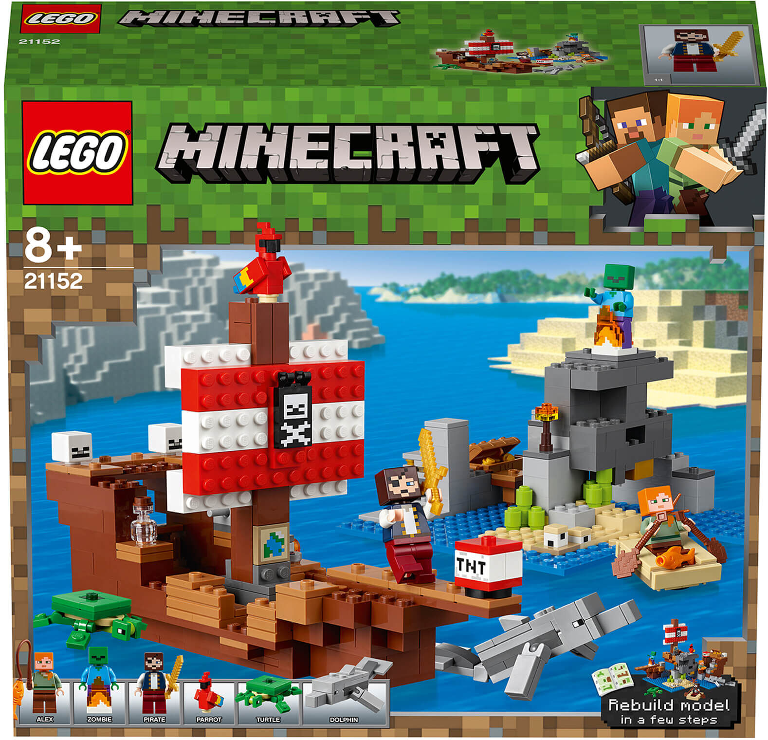 Lego Minecraft: The Pirate Ship Adventure Toy (21152) Lego Minecraft: The Pirate Ship Adventure Toy (21152)
