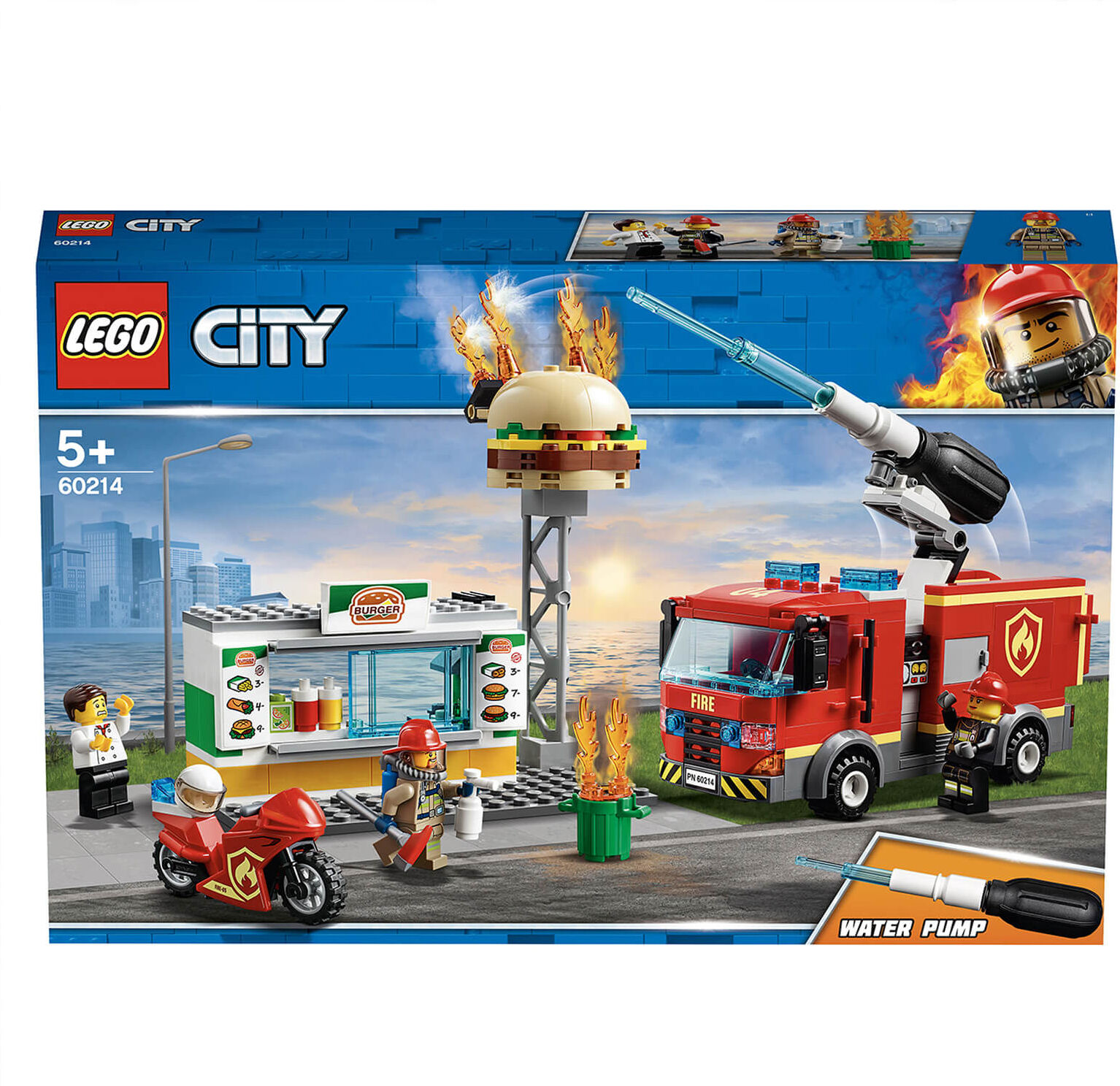 Lego City: Burger Bar Fire Rescue Engine Toy (60214) Lego City: Burger Bar Fire Rescue Engine Toy (60214)