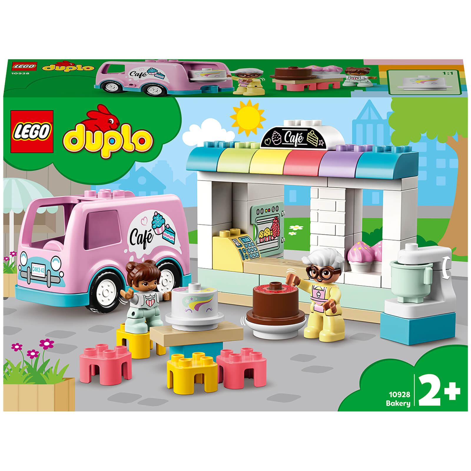 Lego DUPLO Town: Bakery and Cafe Van Toy For Toddlers (10928)