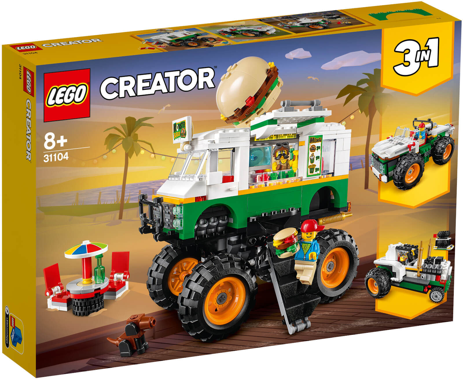 Lego Creator: 3in1 Monster Burger Truck Building Set (31104) Lego Creator: 3in1 Monster Burger Truck Building Set (31104)