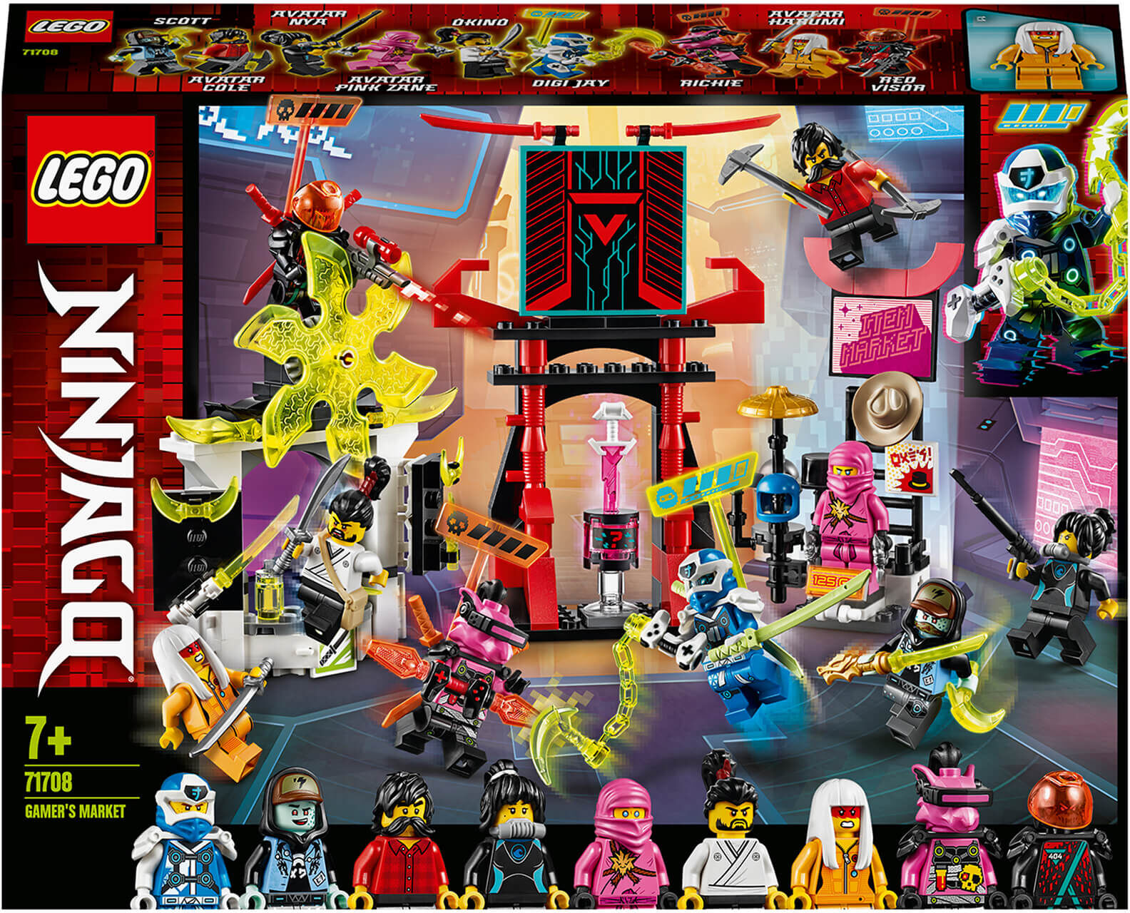 Lego NINJAGO: Gamer's Market Minifigures: Set (71708)