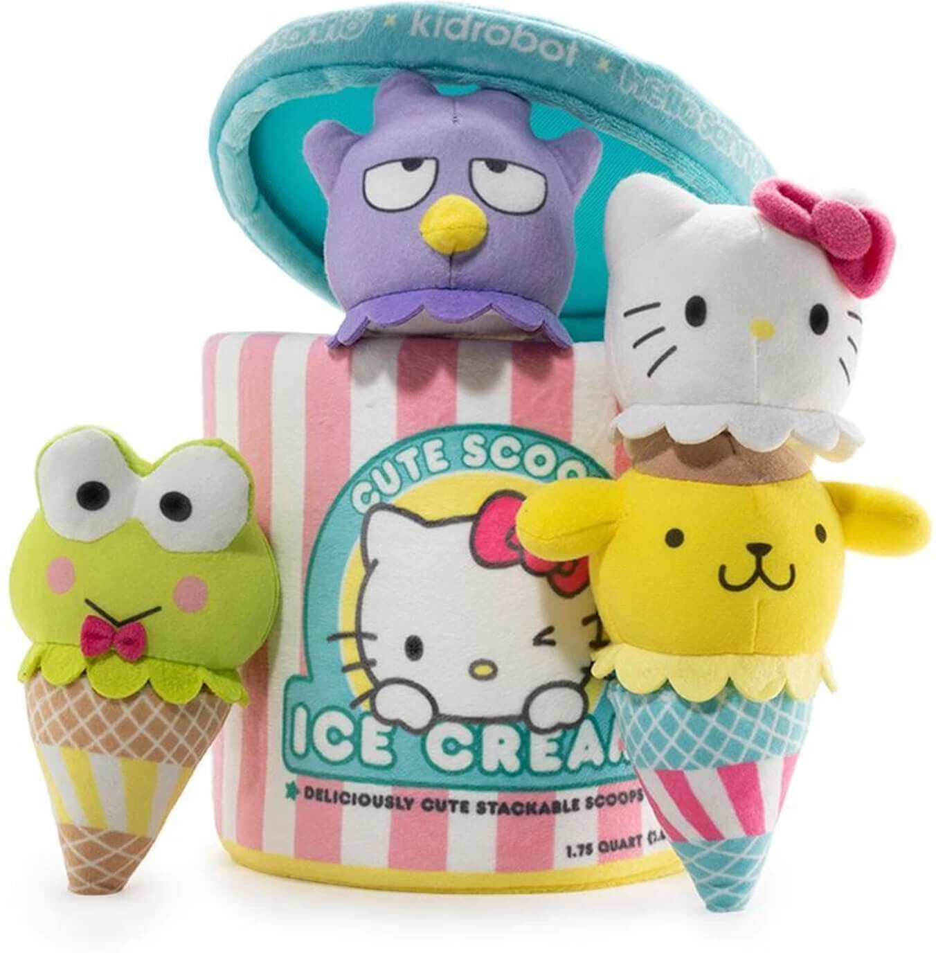 Kidrobot Sanrio Hello Kitty Ice Cream Scoops Medium Plush