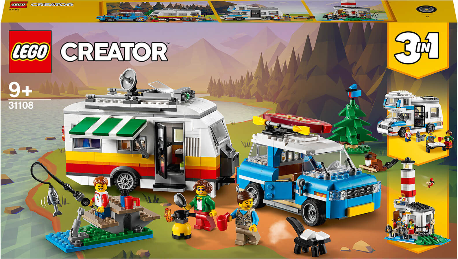 Lego Creator: 3in1 Caravan Family Holiday Car Toy (31108) Lego Creator: 3in1 Caravan Family Holiday Car Toy (31108)