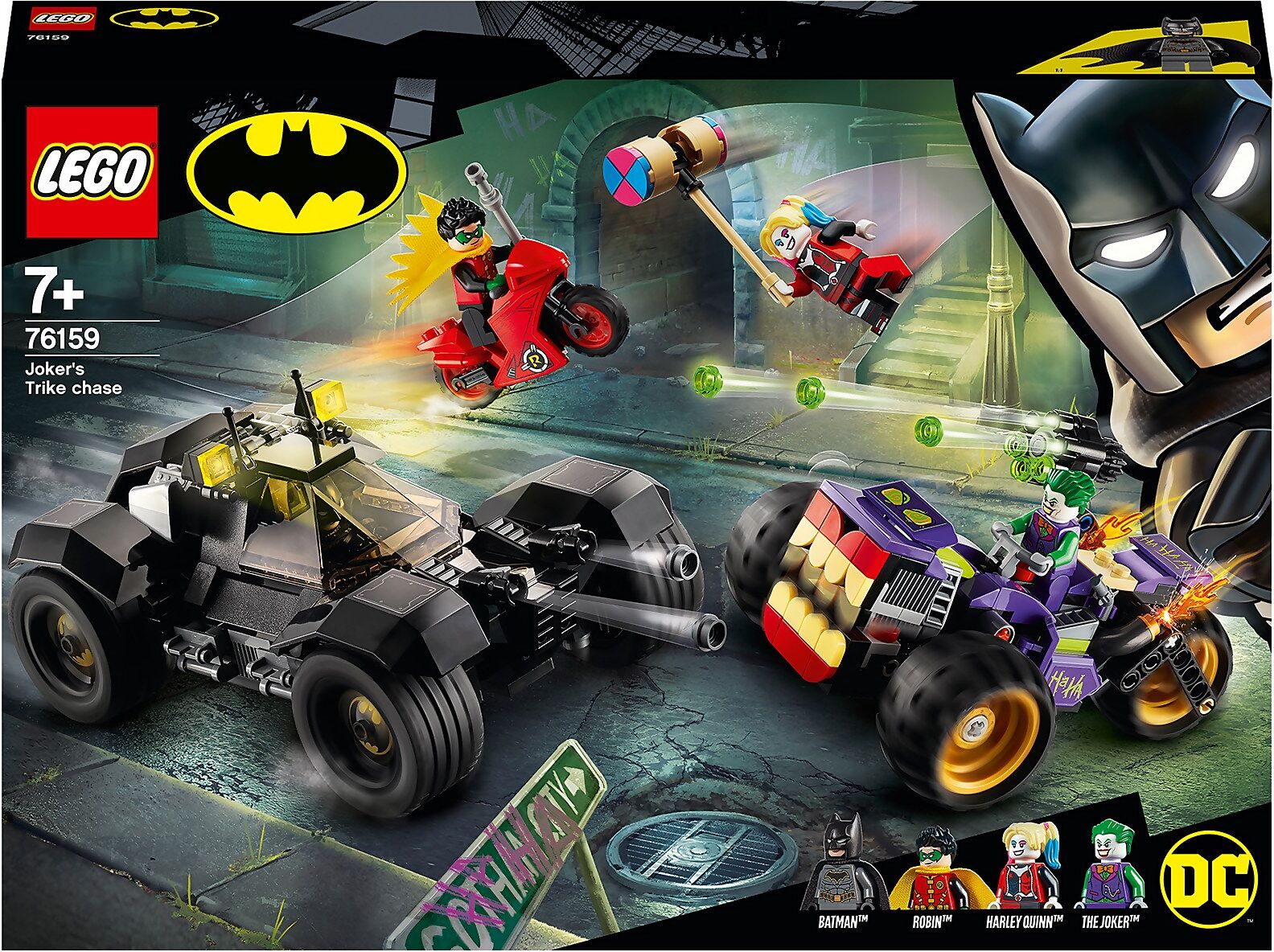 Lego DC Batman Joker's Trike Chase Batmobile Toy (76159) Lego DC Batman Joker's Trike Chase Batmobile Toy (76159)