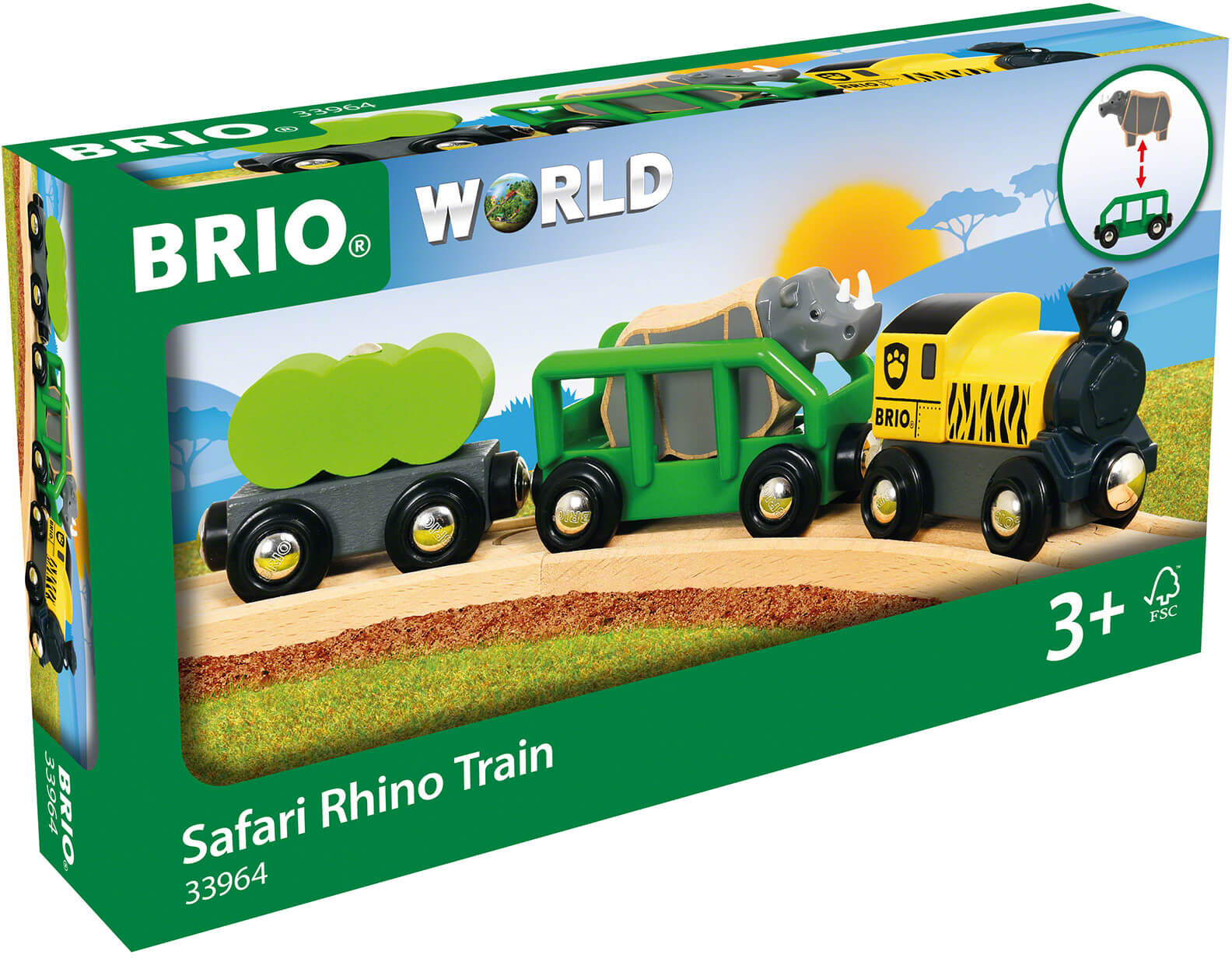 Brio Safari Rhino Train