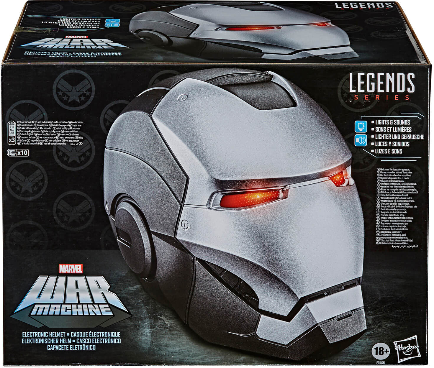 Hasbro Marvel Legends Avengers War Machine Role Play Helmet Hasbro Marvel Legends Avengers War Machine Role Play Helmet