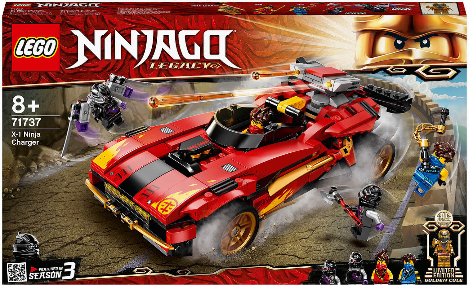 Lego NINJAGO: Legacy X-1 Ninja Charger Building Set (71737)