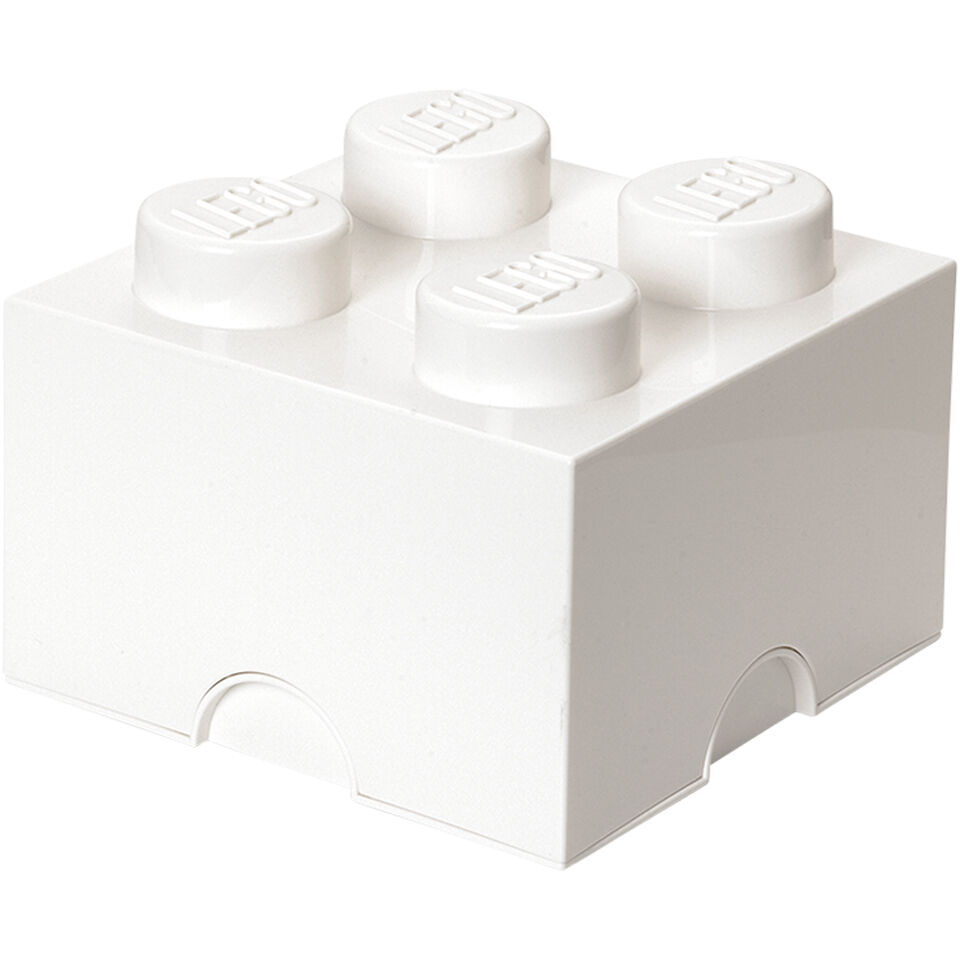 Room Copenhagen LEGO Storage Brick 4 - White Room Copenhagen LEGO Storage Brick 4 - White