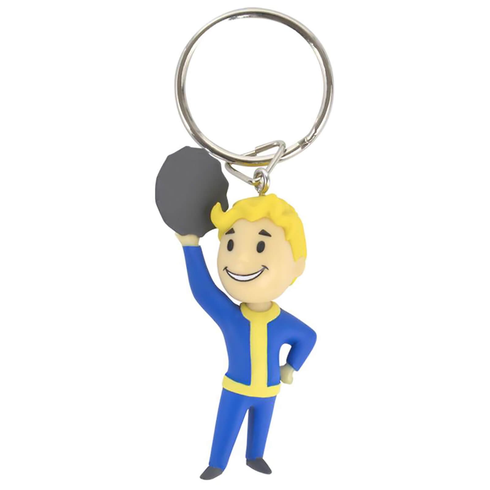 Rubber Road Official Fallout Vault Boy Barter Keyring/Keychain