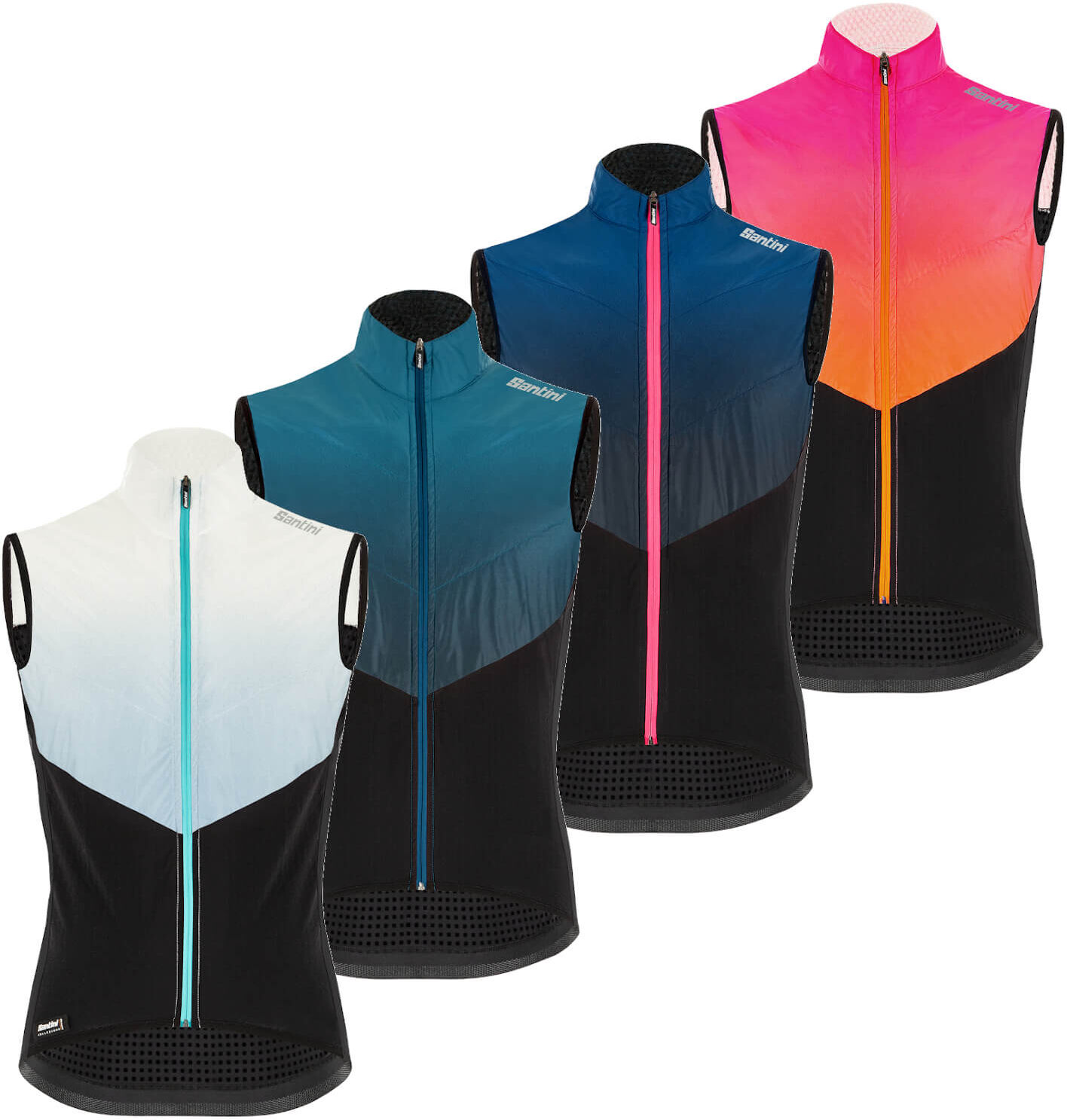 Santini Redux Genio Vest - L - Atomic Orange; male Santini Redux Genio Vest - L - Atomic Orange; male