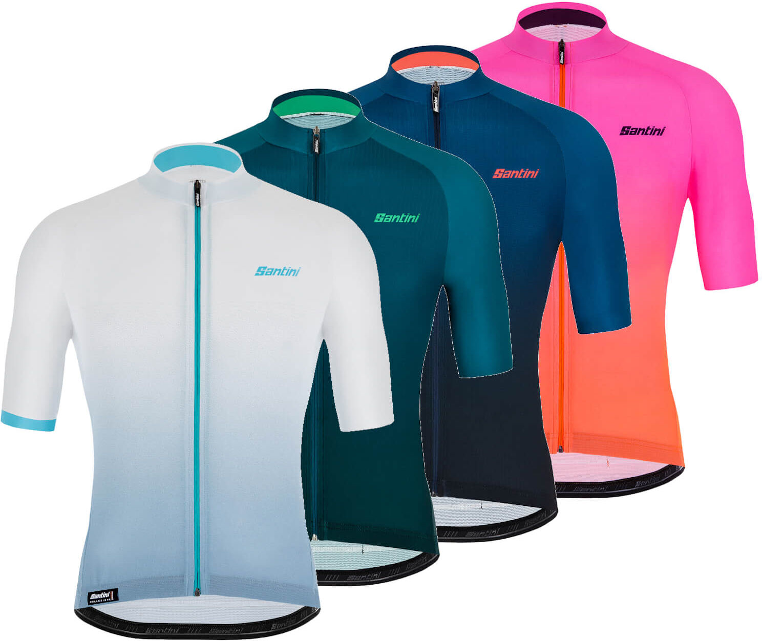 Santini Karma Luce Jersey - M - Teal; male Santini Karma Luce Jersey - M - Teal; male