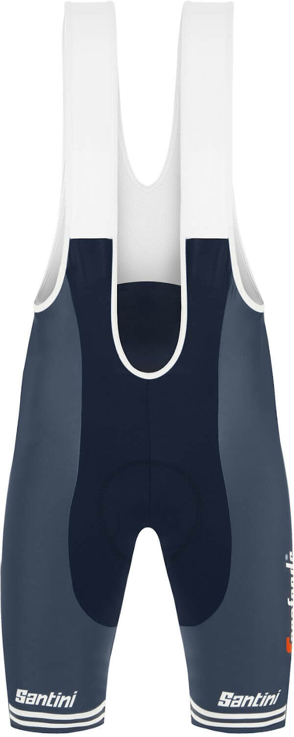 Santini Trek-Segafredo Prime Bib Shorts - XXL; male Santini Trek-Segafredo Prime Bib Shorts - XXL; male