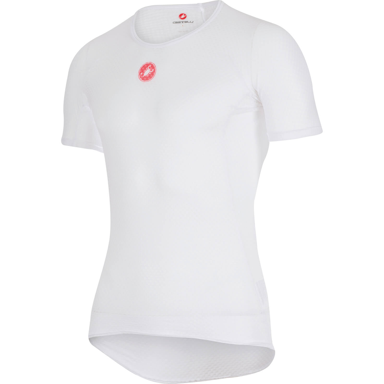 Castelli Pro Issue Short Sleeve Baselayer - S - White; male