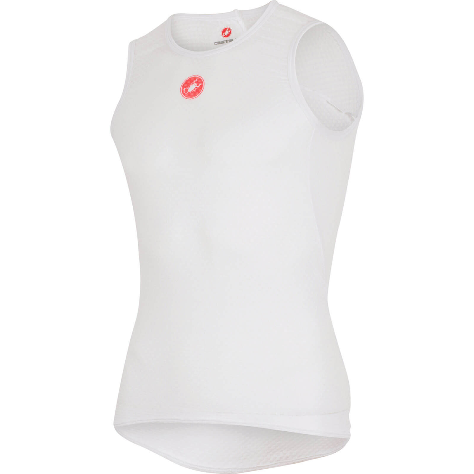 Castelli Pro Issue Sleeveless Baselayer - XL - White; male