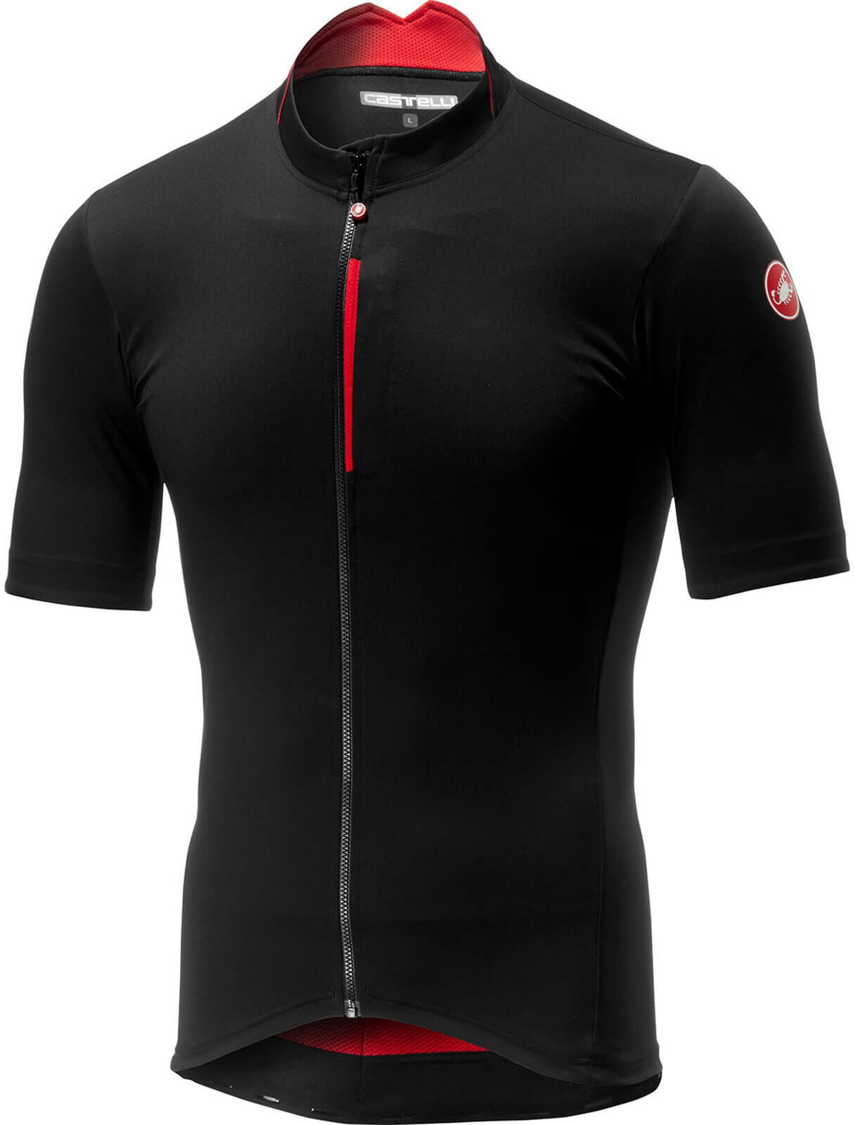 Castelli Espresso Jersey - S - Black/Red; male Castelli Espresso Jersey - S - Black/Red; male