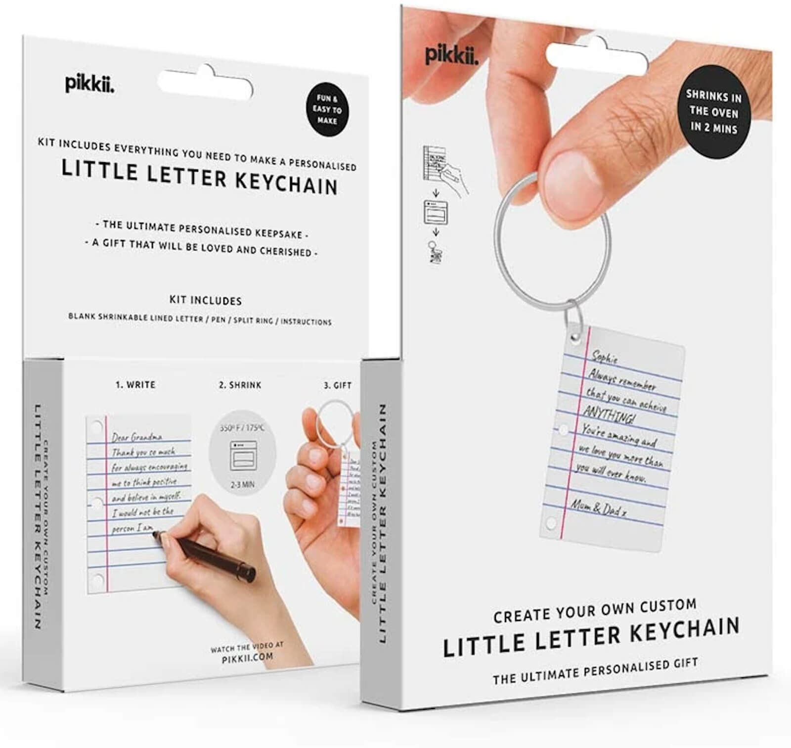 Pikkii Little Letter Keychain Kit-unisex