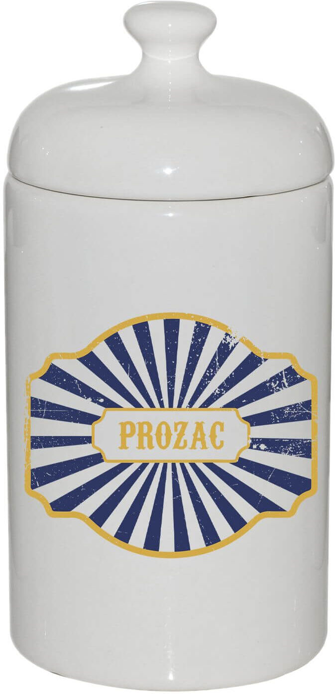 By IWOOT Prozac Ceramic Jar- By IWOOT Prozac Ceramic Jar-