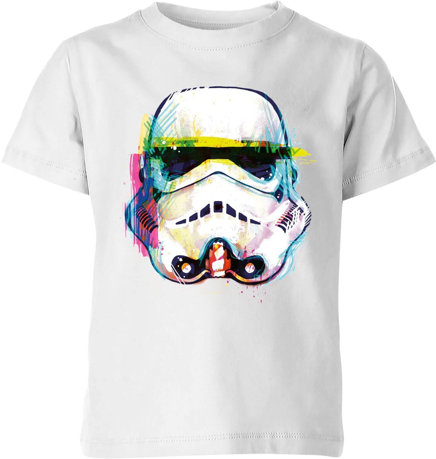 Star Wars Stormtrooper Paintbrush Kids' T-Shirt - White - 5-6 Years - White-unisex Star Wars Stormtrooper Paintbrush Kids' T-Shirt - White - 5-6 Years - White-unisex