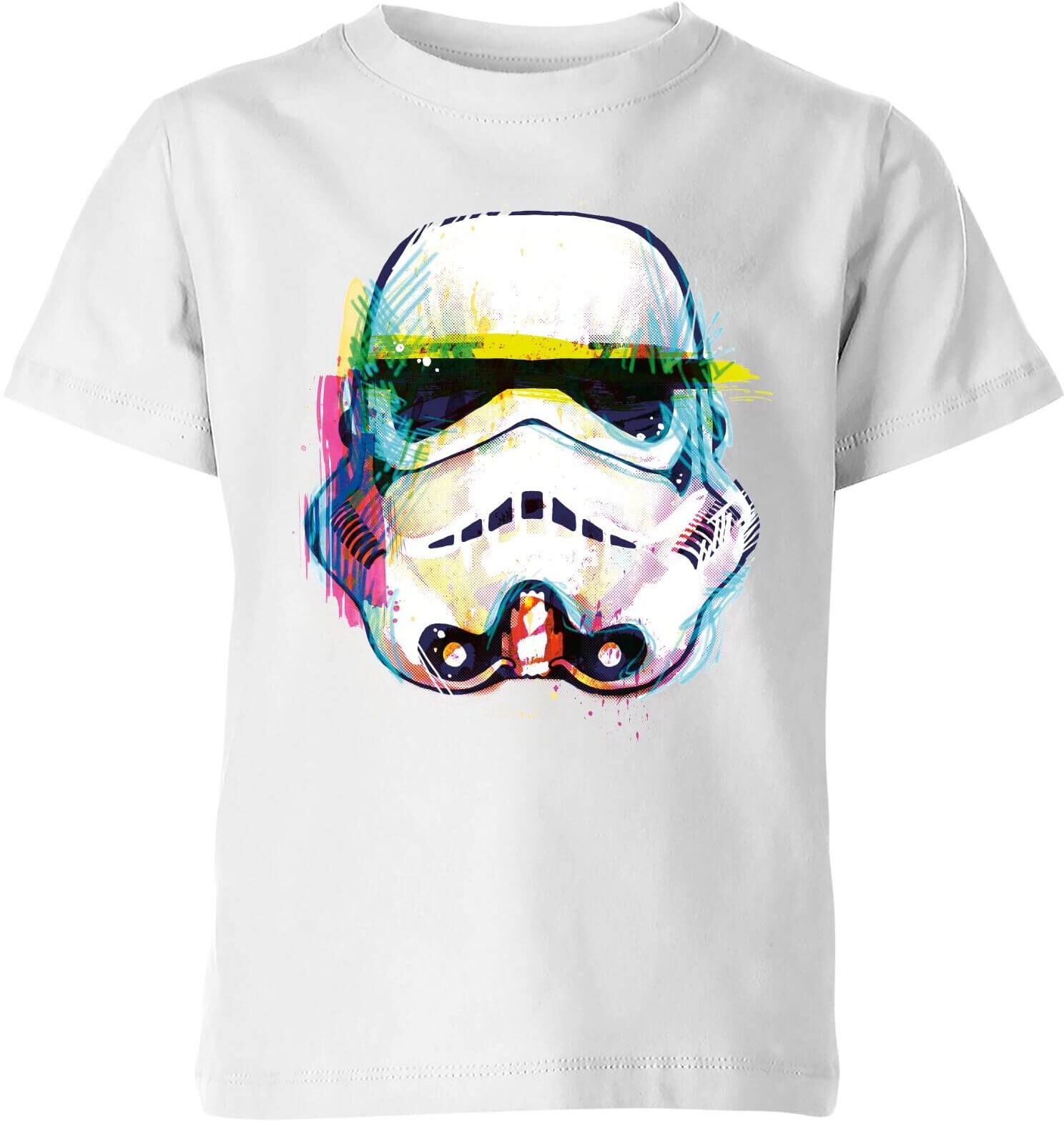 Star Wars Stormtrooper Paintbrush Kids' T-Shirt - White - 5-6 Years - White-unisex