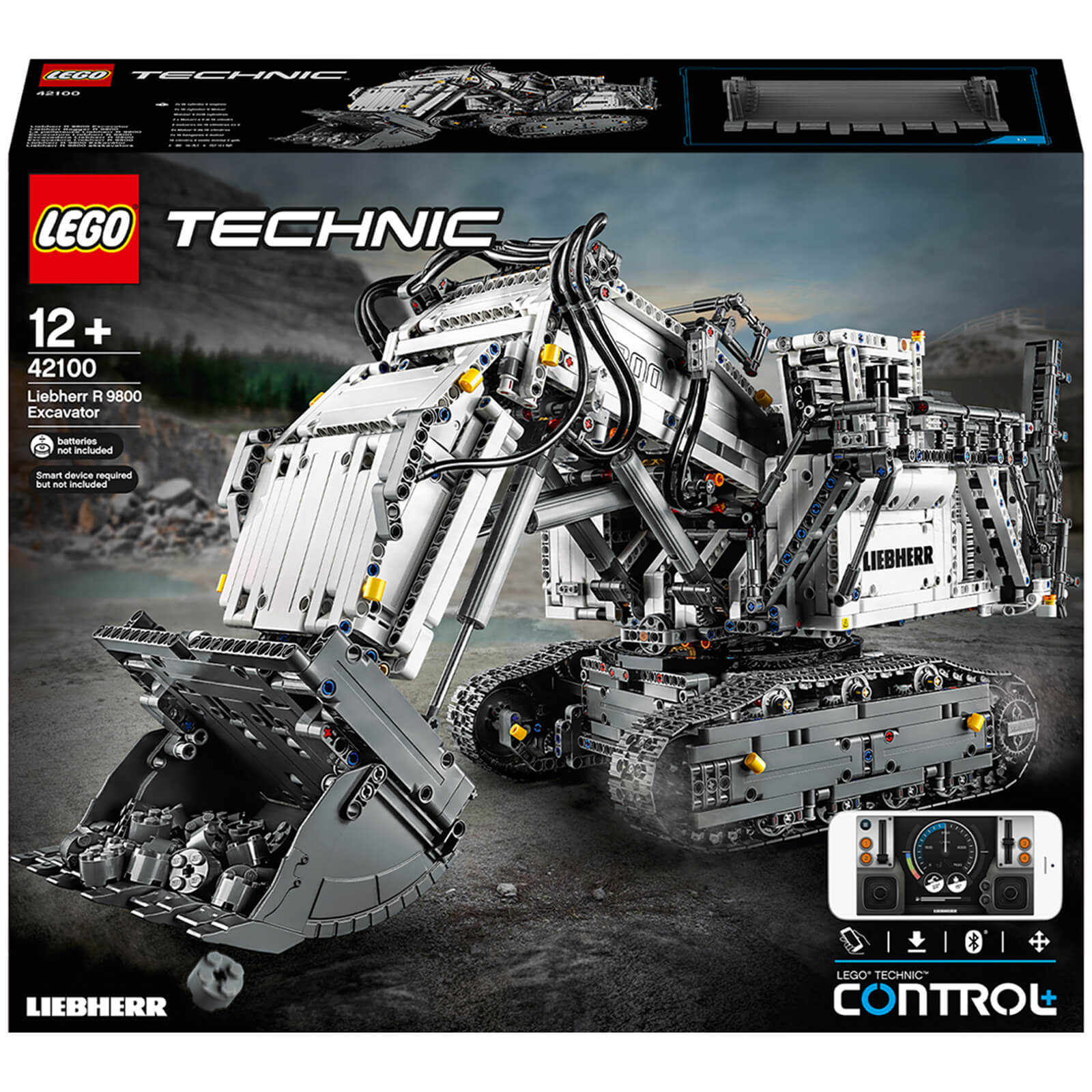 Lego Technic: Control+ Liebherr R 9800 Excavator Set (42100)-unisex