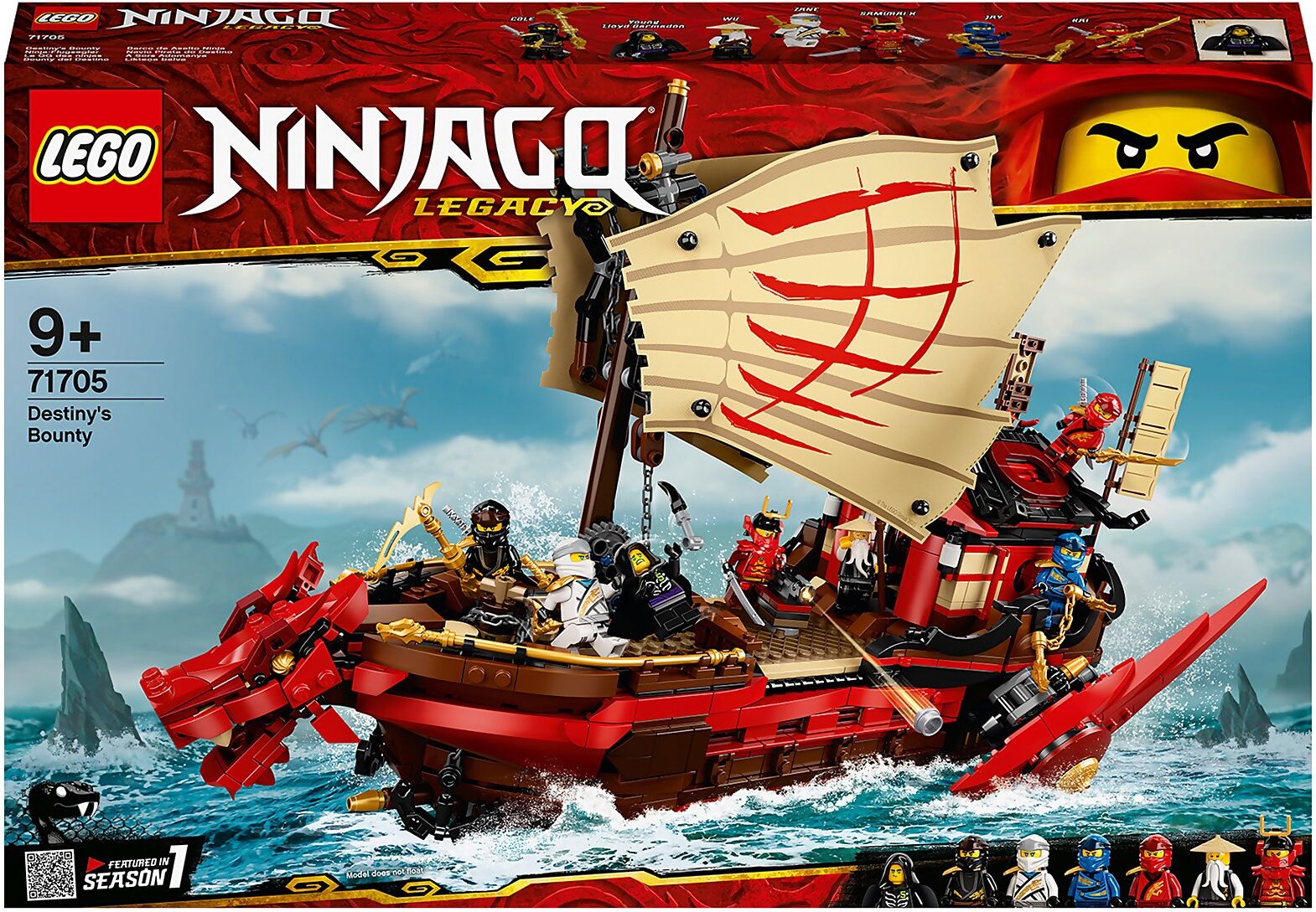 Lego NINJAGO: Legacy Destiny's Bounty Ship Set (71705)-unisex Lego NINJAGO: Legacy Destiny's Bounty Ship Set (71705)-unisex