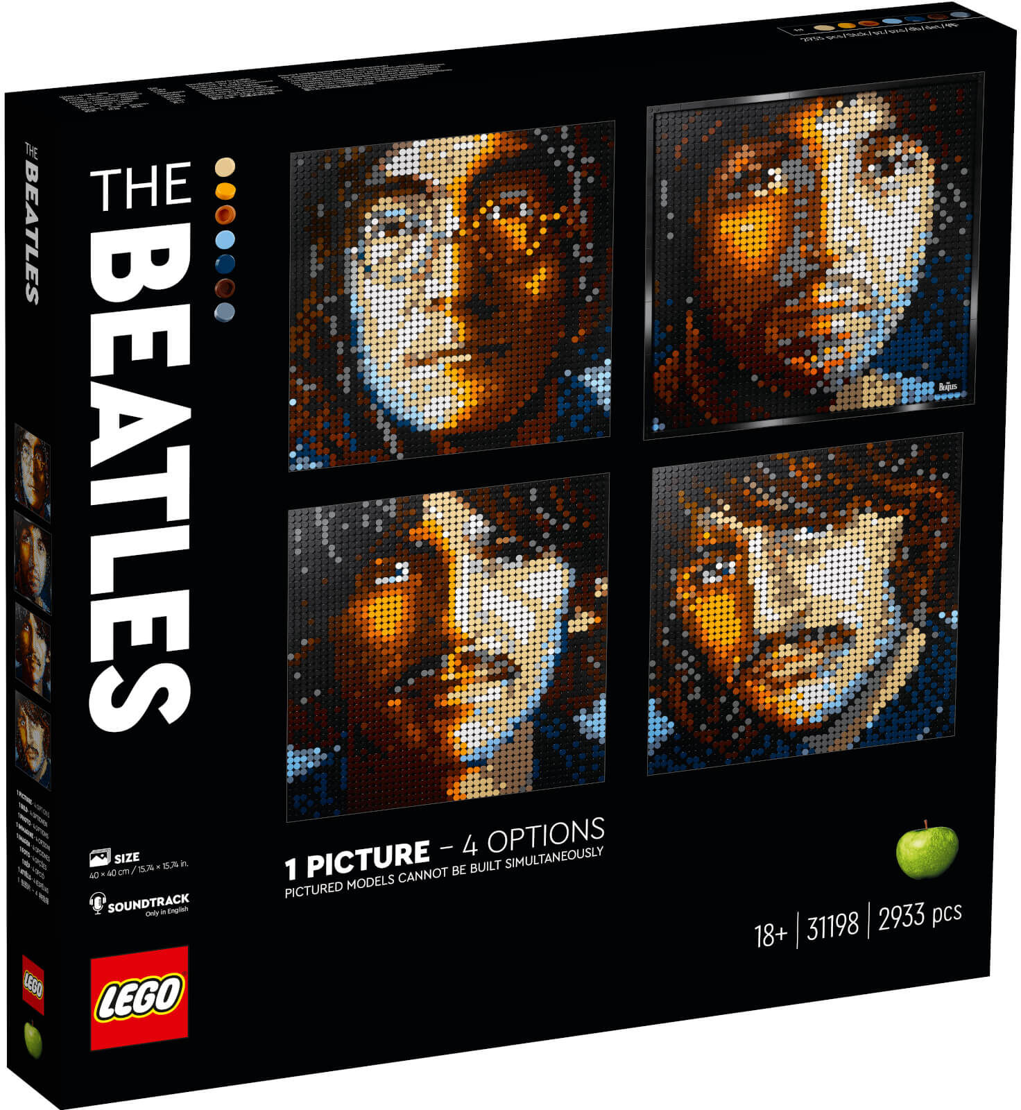 Lego Art The Beatles Set for Adults Wall Décor (31198)-unisex Lego Art The Beatles Set for Adults Wall Décor (31198)-unisex