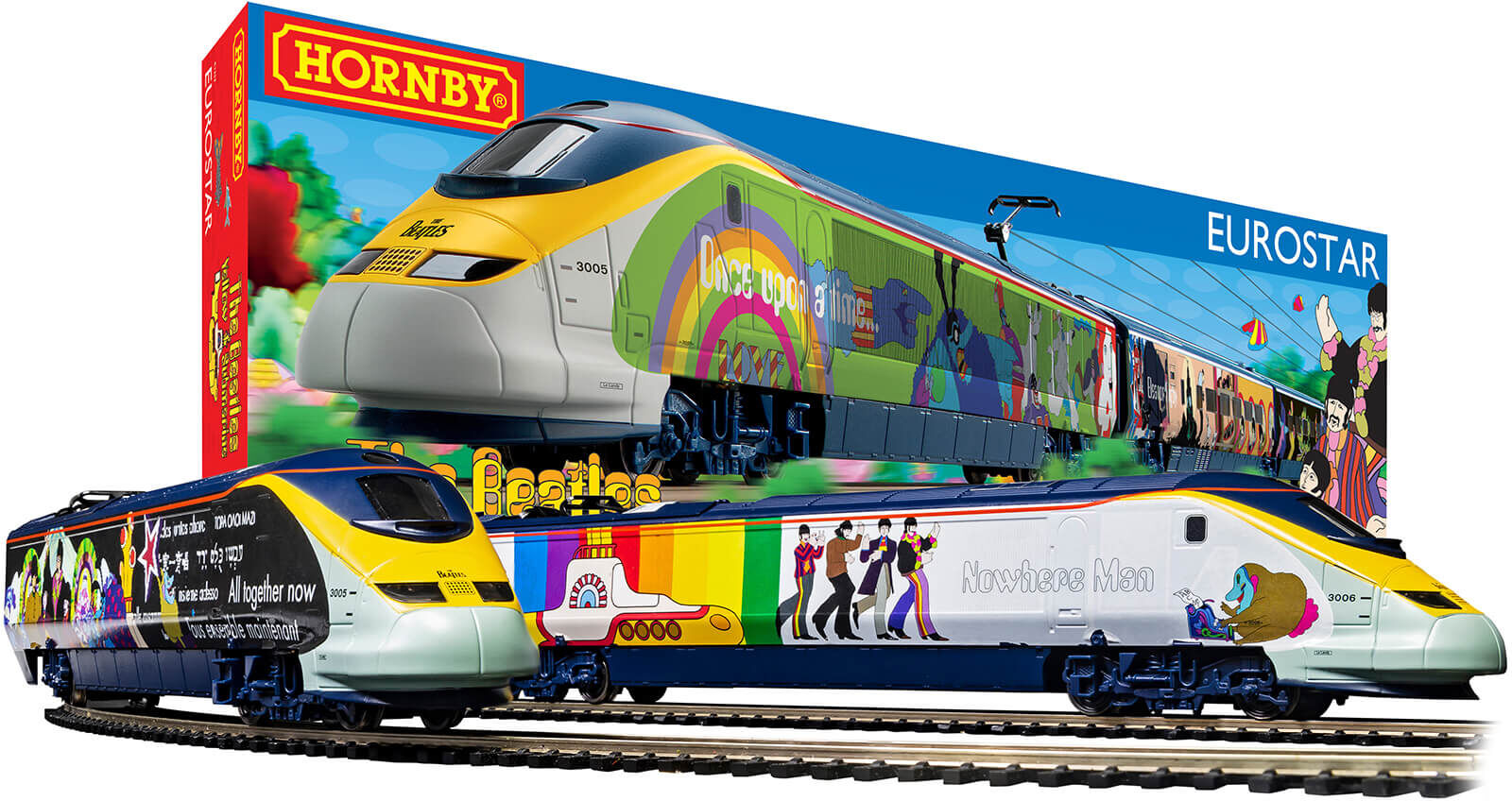 Hornby Eurostar Yellow Submarine Model Train Set-unisex