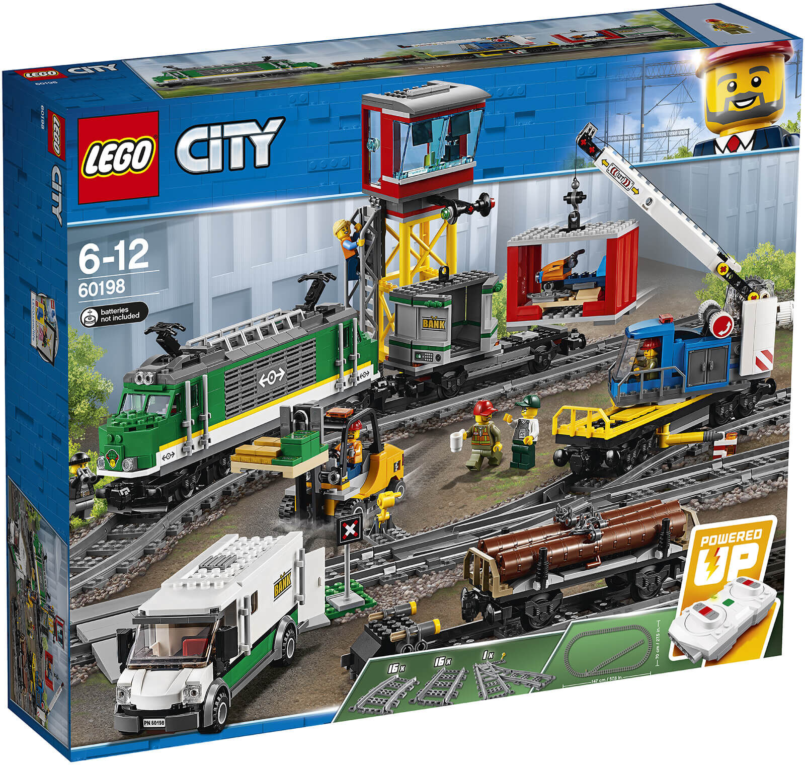 Lego City: Cargo Train RC Battery Powered Set (60198)-unisex Lego City: Cargo Train RC Battery Powered Set (60198)-unisex