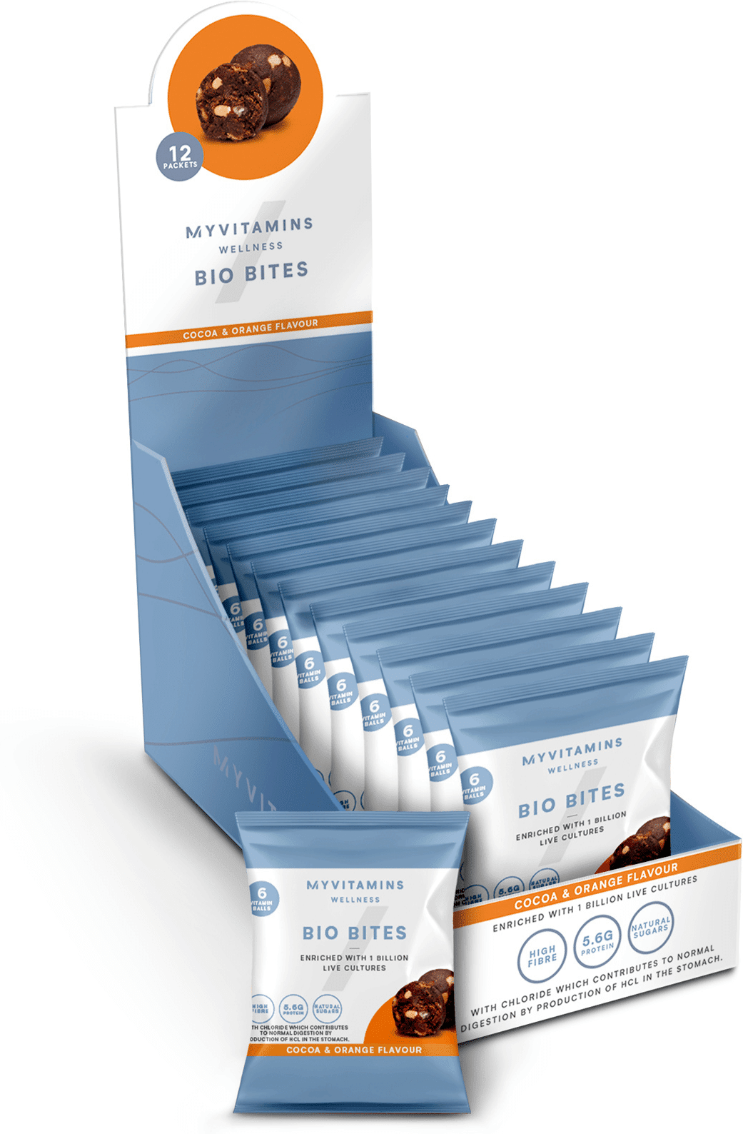 Myvitamins Bio Bites - 12 x 45g - Cocoa & Orange Myvitamins Bio Bites - 12 x 45g - Cocoa & Orange
